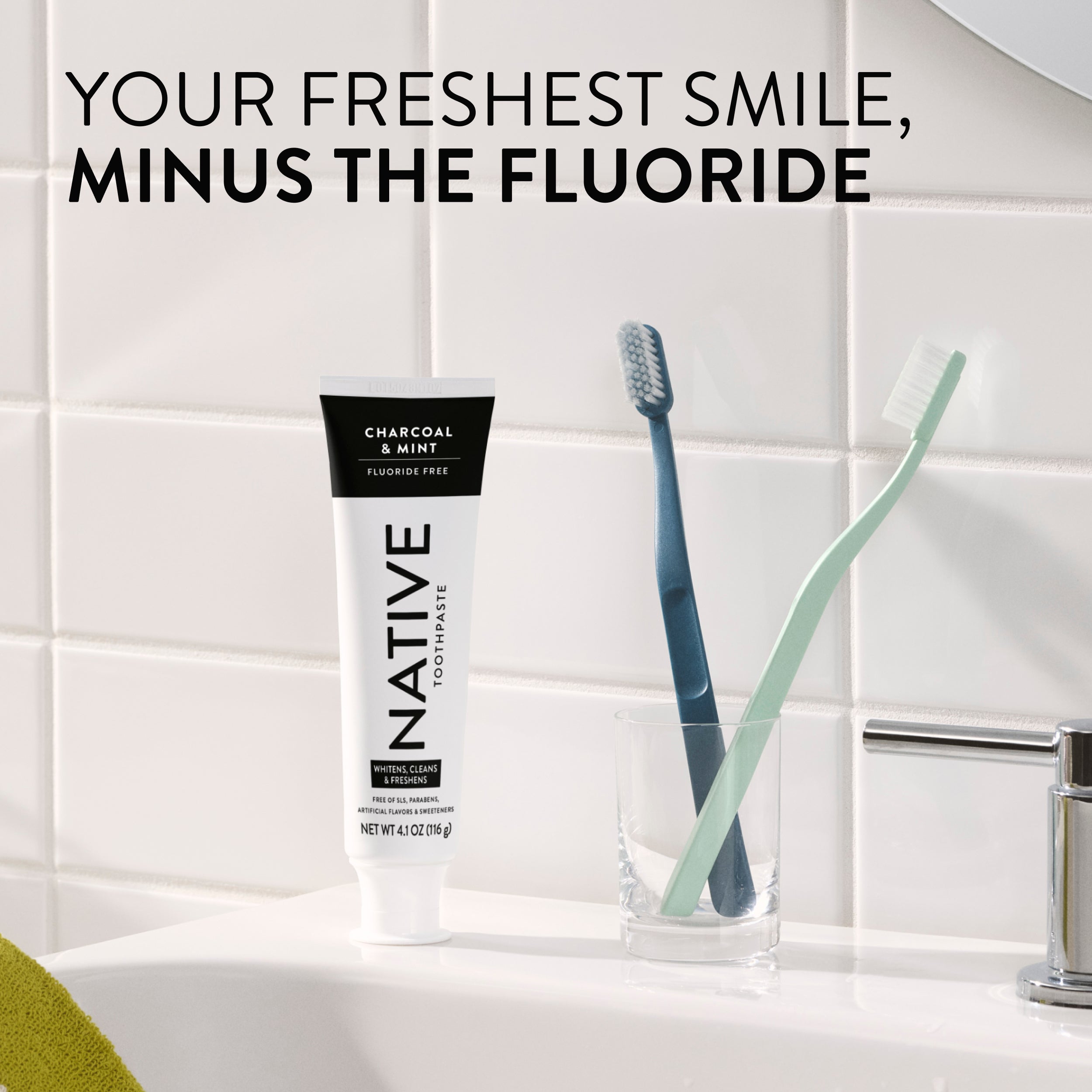 Toothpaste - Charcoal & Mint / Classic / 4.1oz | Fresh Daily Routine