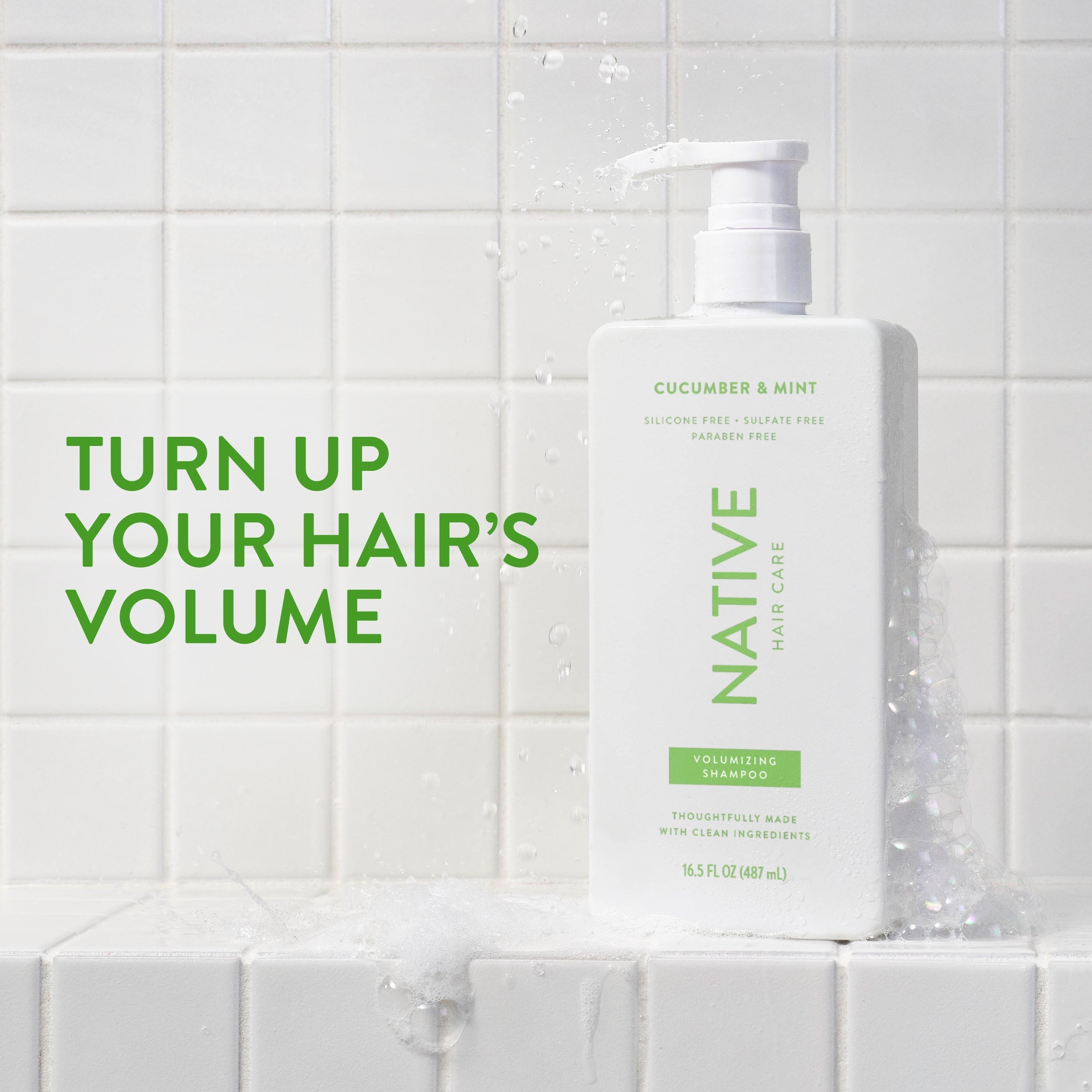 Volumizing Shampoo - Cucumber & Mint / Classic / 16.5oz | Fresh Daily Routine