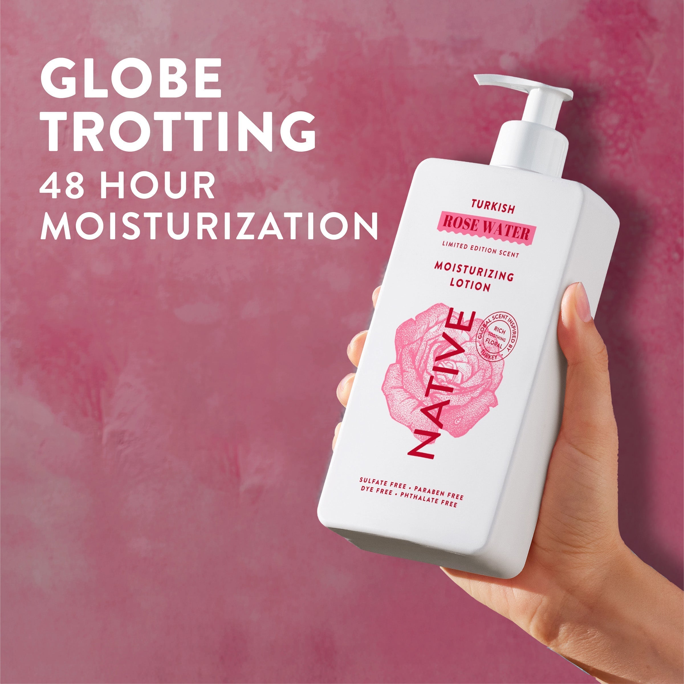 Body Lotion - Turkish Rose Water / Limited Edition / 16.5oz | Fresh Daily Routine