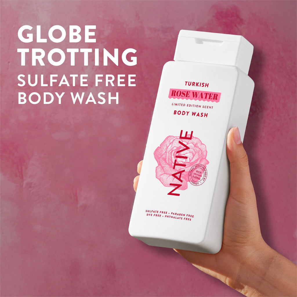 Body Wash - Turkish Rose Water / Limited Edition / 18oz | Fresh Daily Routine
