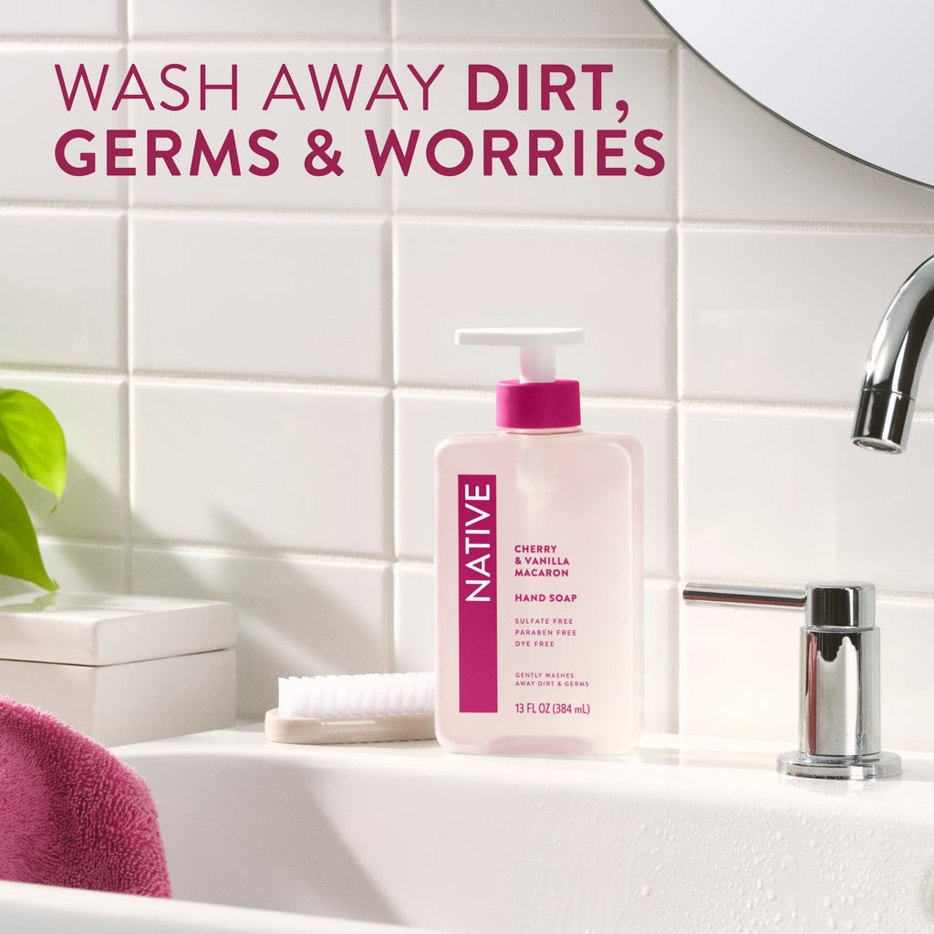 Hand Soap - Cherry & Vanilla Macaron / Classic / 13oz | Fresh Daily Routine