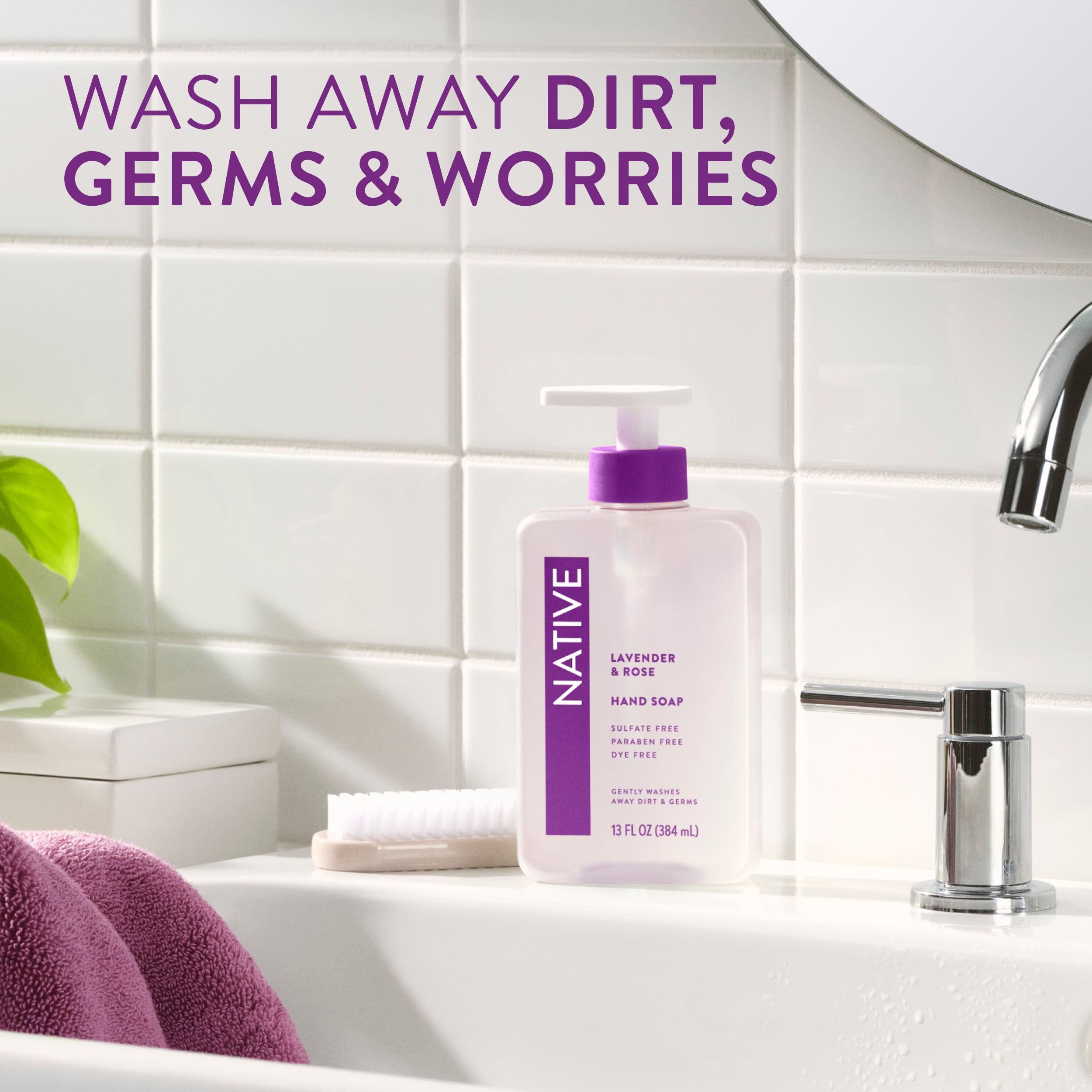 Hand Soap - Lavender & Rose / Classic / 13oz | Fresh Daily Routine