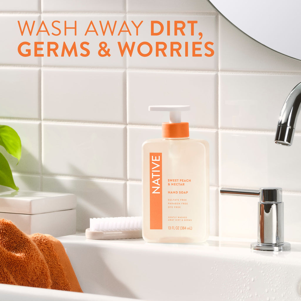 Hand Soap - Sweet Peach & Nectar / Classic / 13oz | Fresh Daily Routine