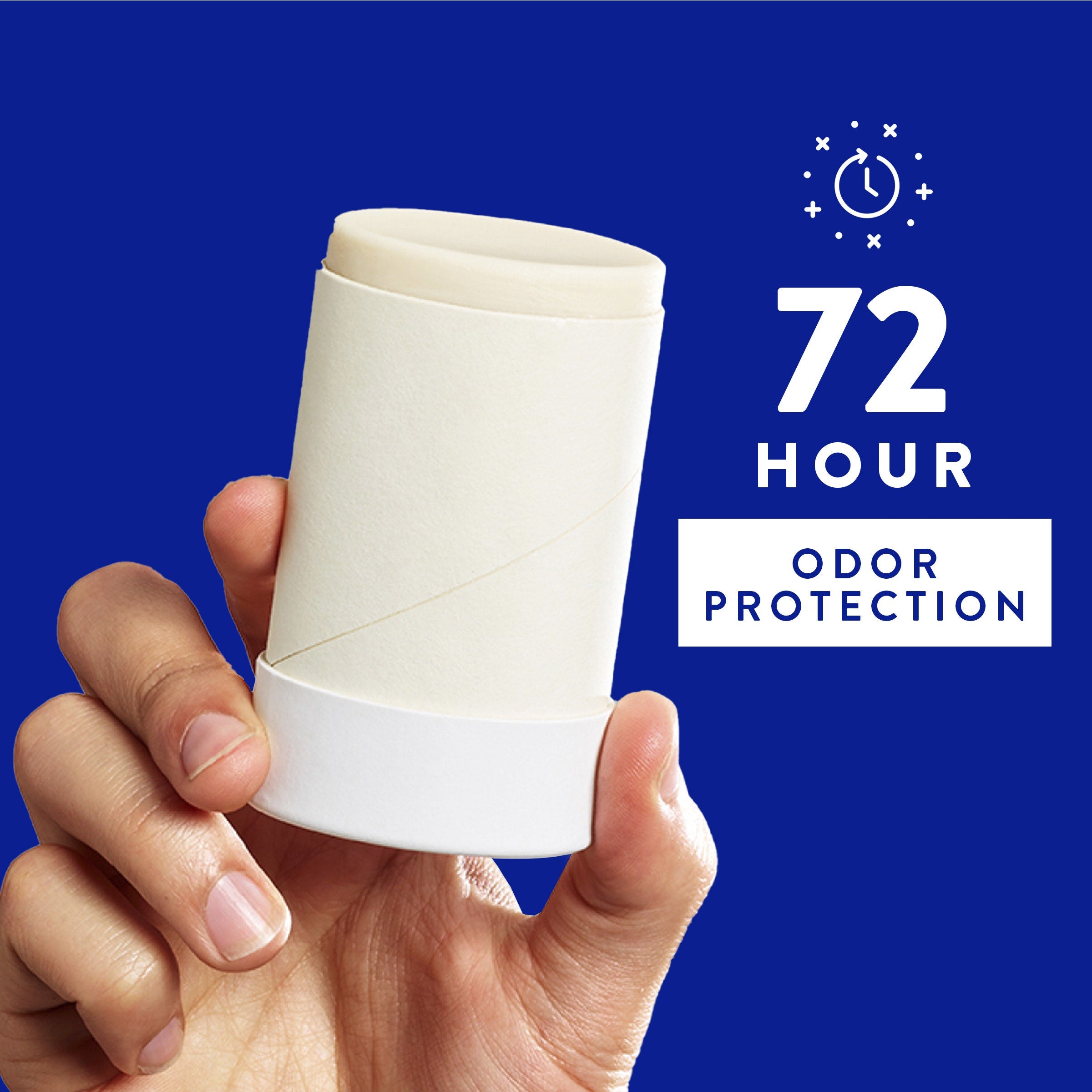 Plastic Free Deodorant Stick - Unscented / Classic / 2.65oz | Fresh Daily Routine