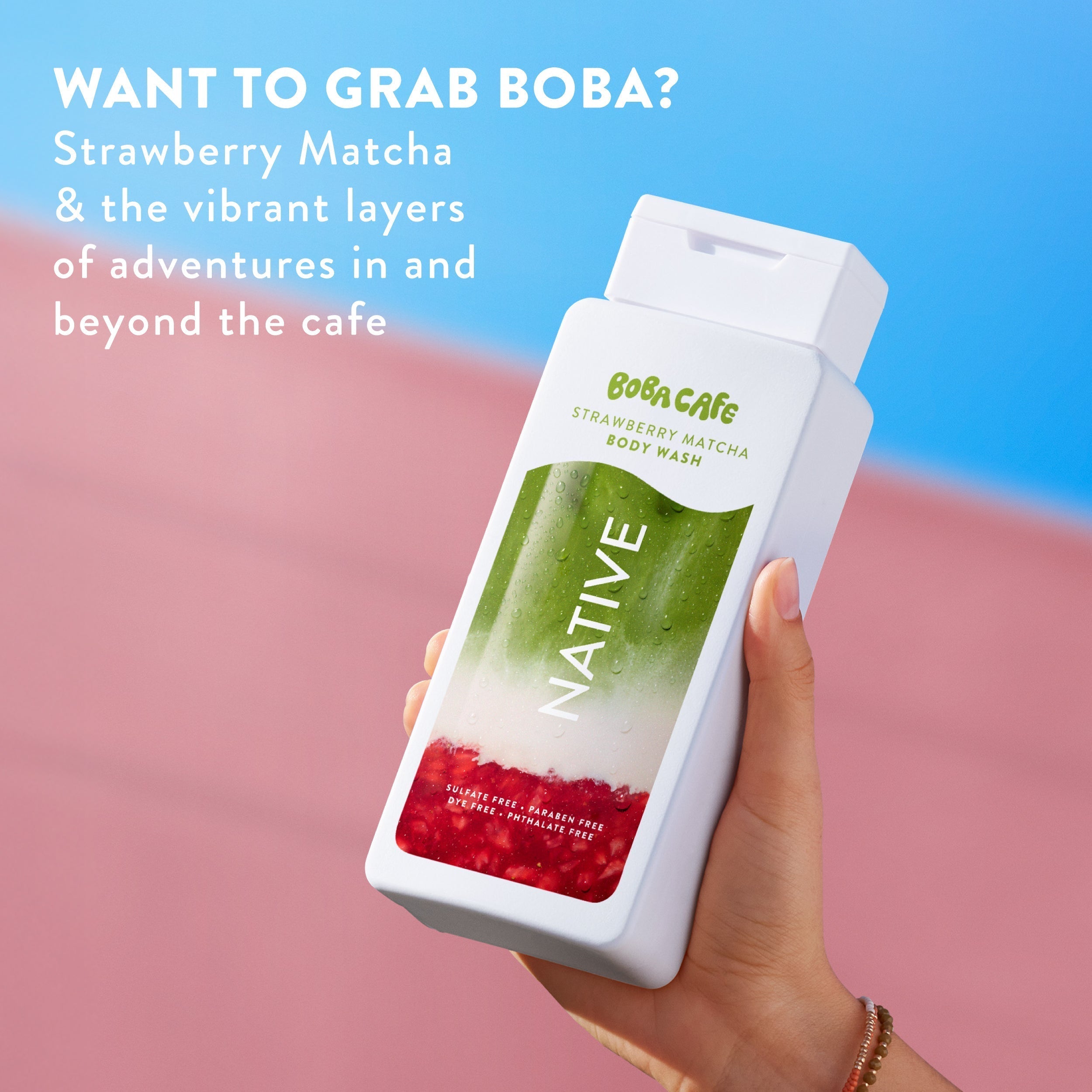 Body Wash - Strawberry Matcha / Limited Edition / 18oz | Fresh Daily Routine