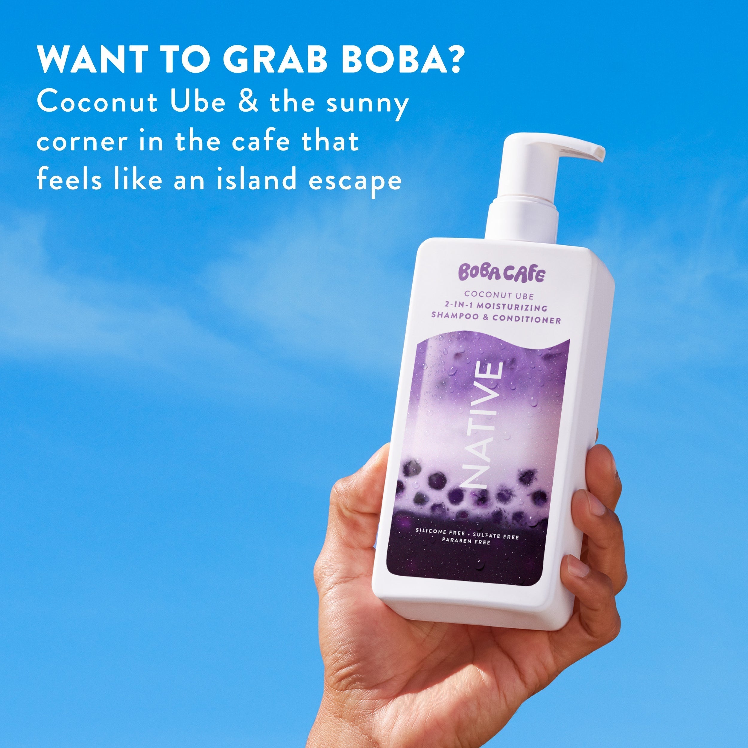 Moisturizing 2-in-1 Shampoo & Conditioner - Coconut Ube / Limited Edition / 16.5oz | Fresh Daily Routine