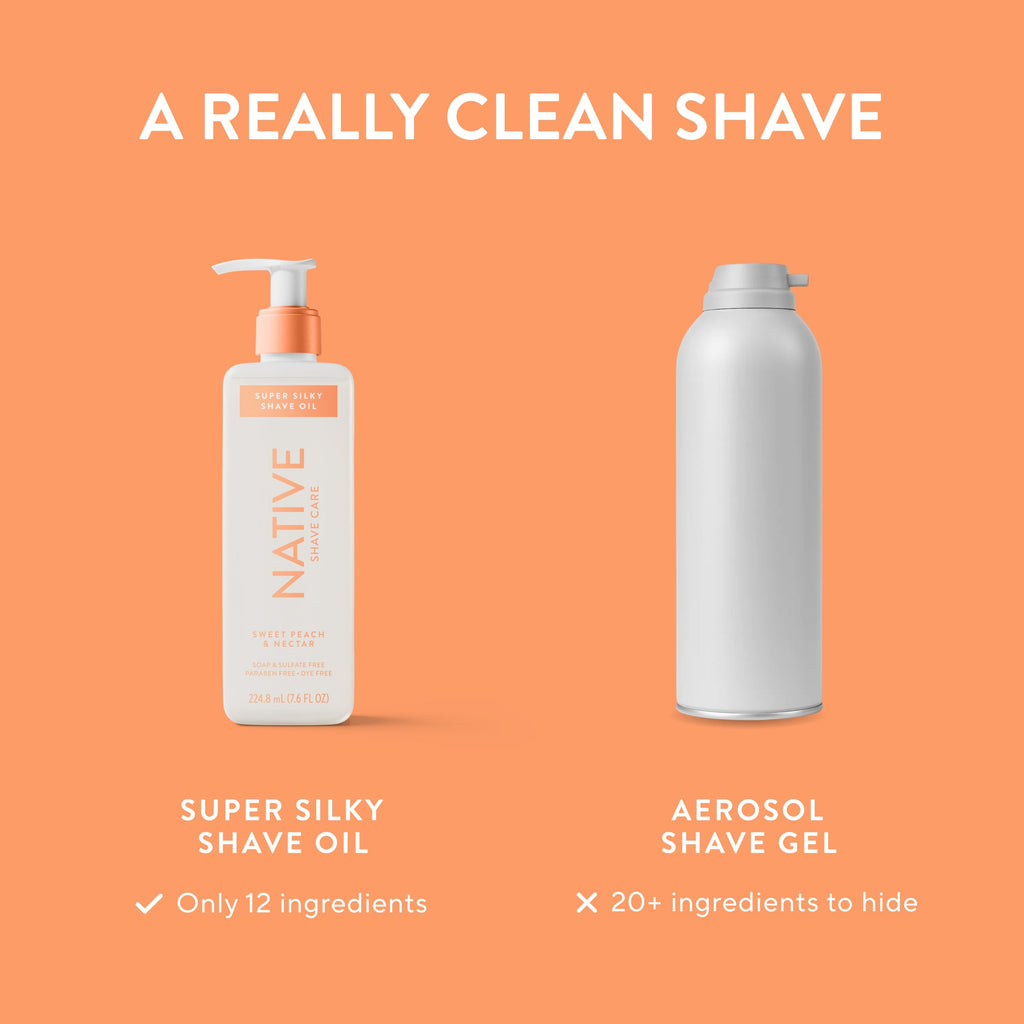 Silky Smooth Shave Oil - Sweet Peach & Nectar / Classic / 7.6oz | Fresh Daily Favorite