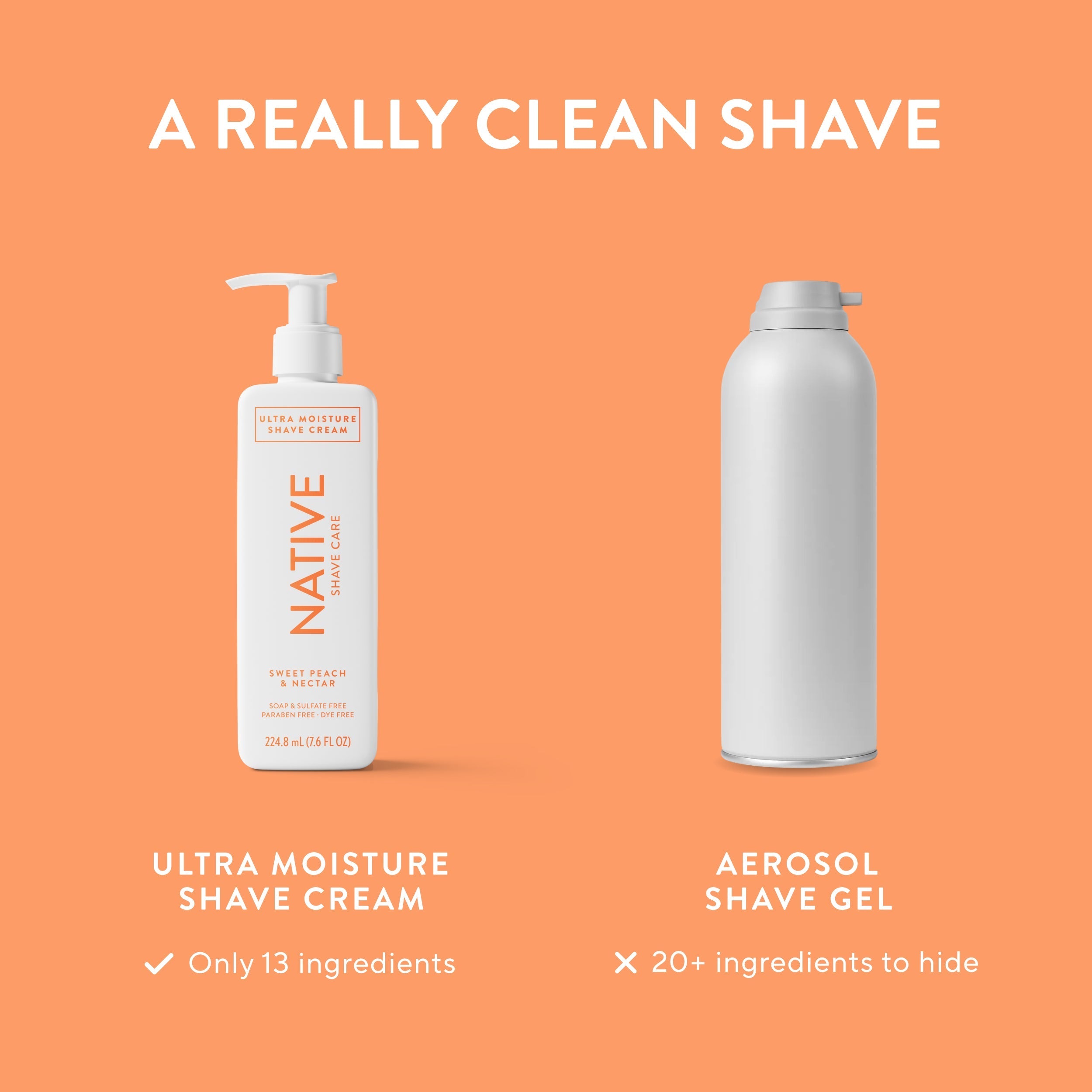 Ultra Moisture Shave Cream - Sweet Peach & Nectar / Classic / 7.6oz | Fresh Routine Favorite