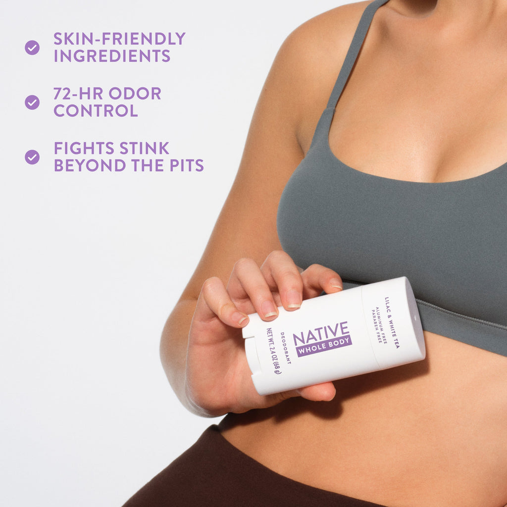 Whole Body Deodorant Stick - Lilac & White Tea / Classic / 2.4oz | Fresh Daily Routine