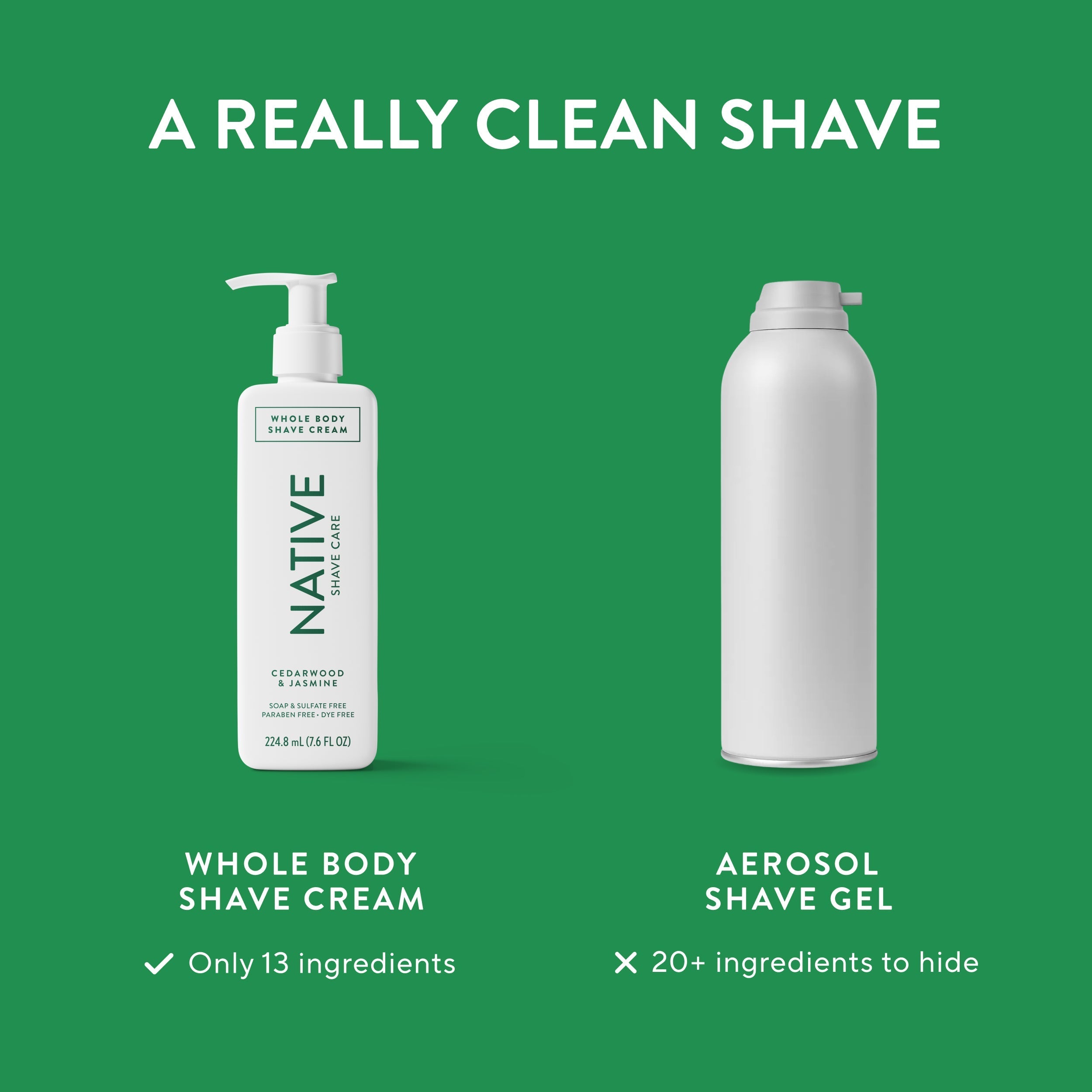 Whole Body Shave Cream - Cedarwood & Jasmine / Classic / 7.6oz | Fresh Routine Favorite