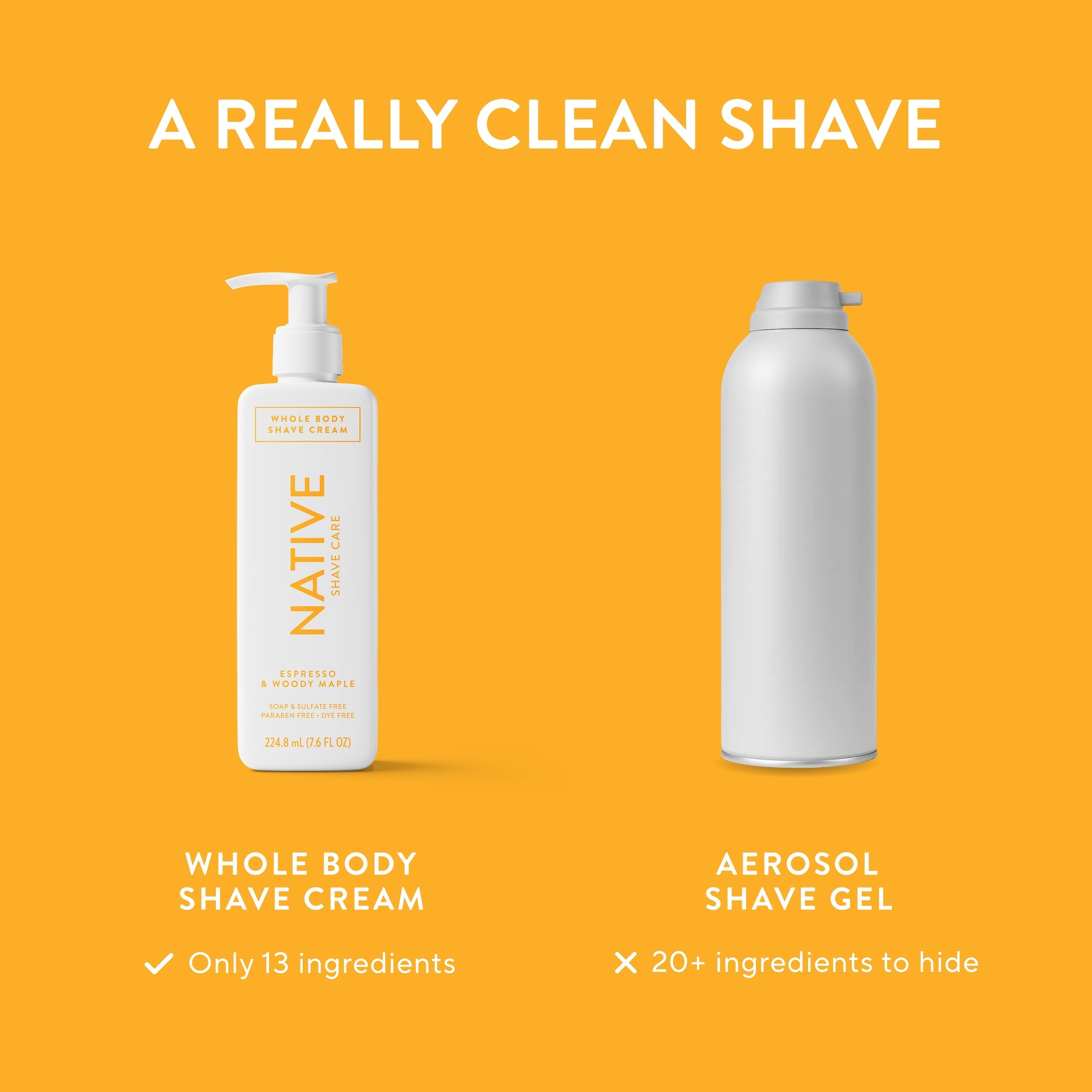 Whole Body Shave Cream - Espresso & Woody Maple / Classic / 7.6oz | Fresh Routine Favorite