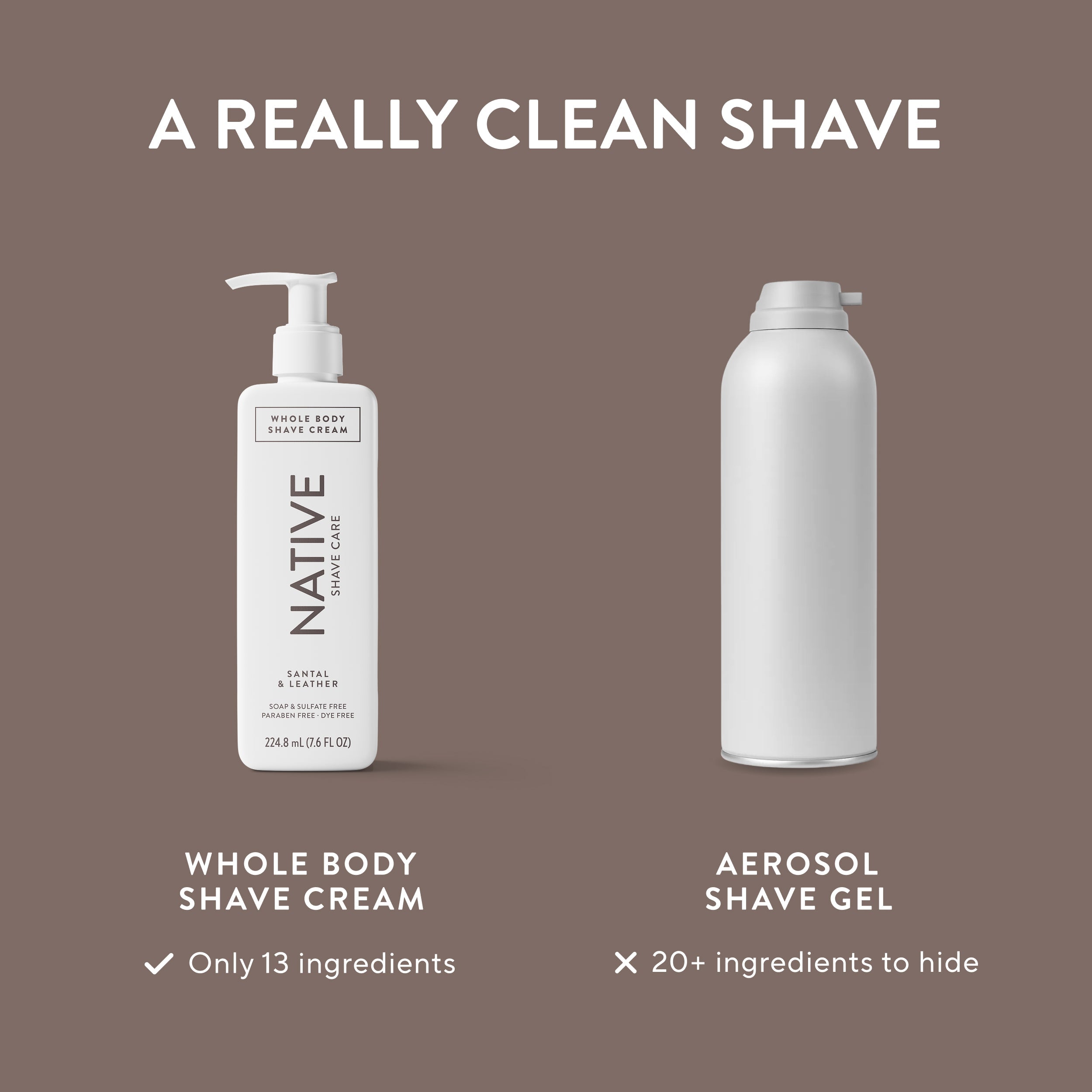 Whole Body Shave Cream - Santal & Leather / Classic / 7.6oz | Fresh Routine Favorite