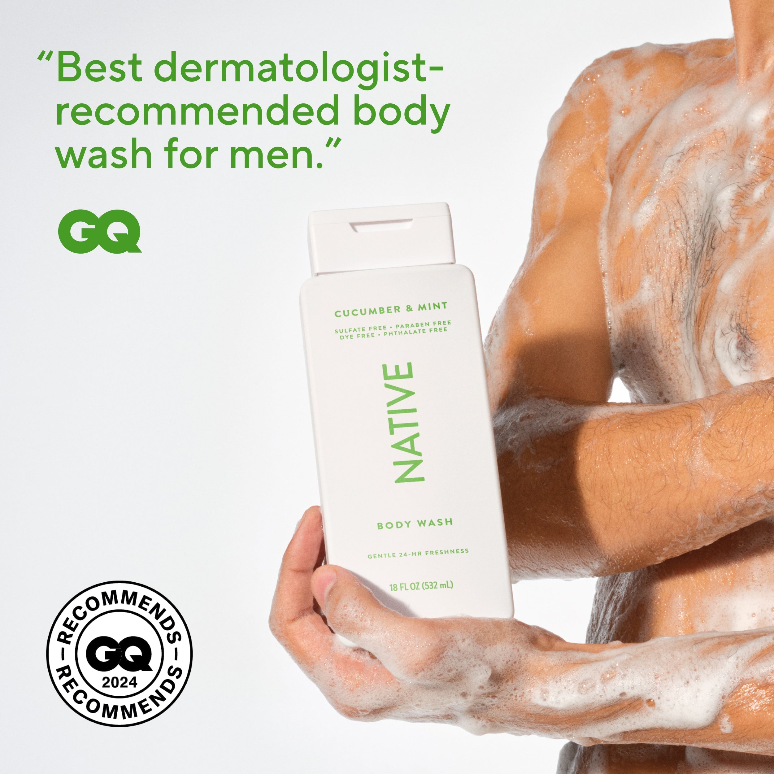 Body Wash - Cucumber & Mint / Classic / 18oz | Fresh Daily Routine
