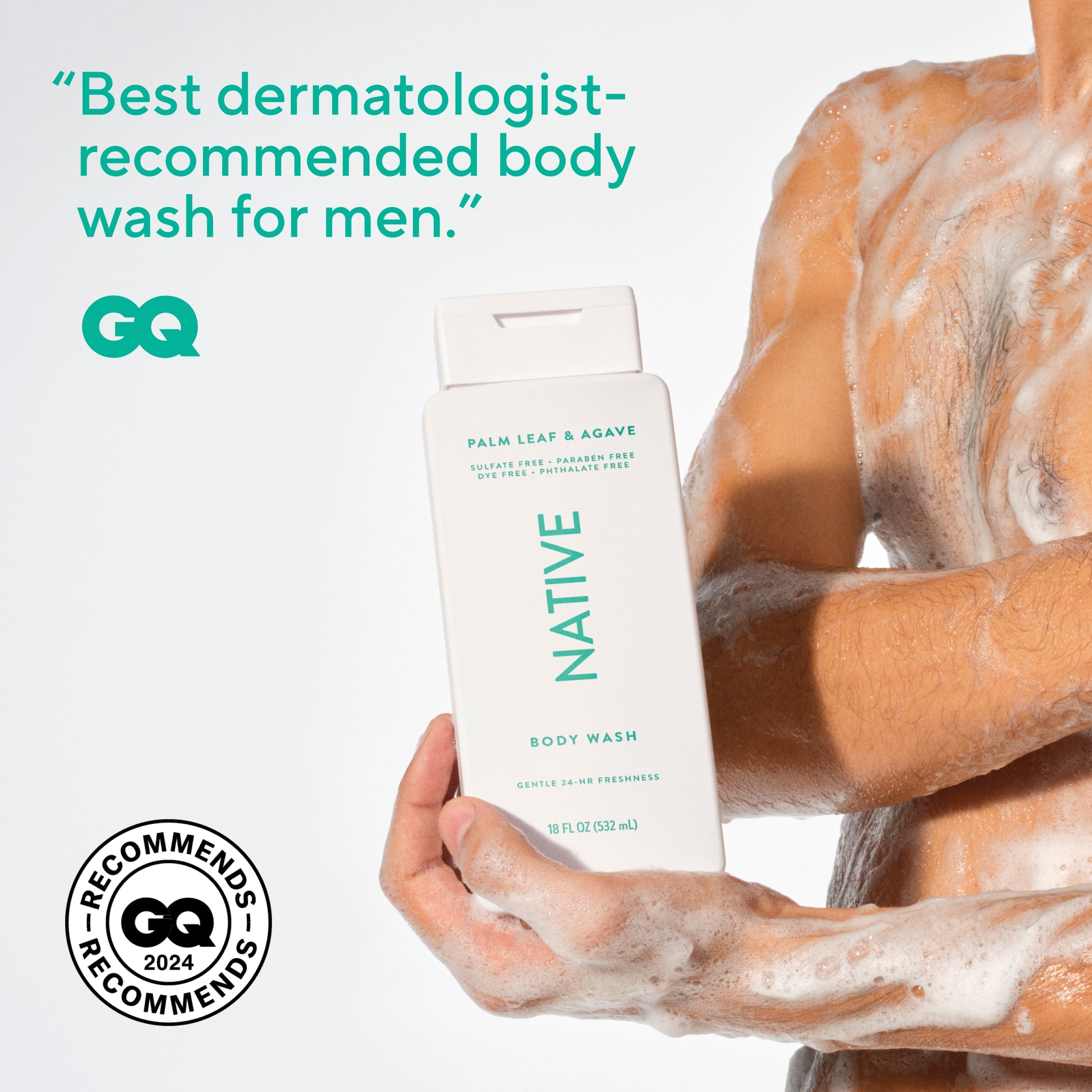 Body Wash - Palm Leaf & Agave / Classic / 18oz | Fresh Daily Routine