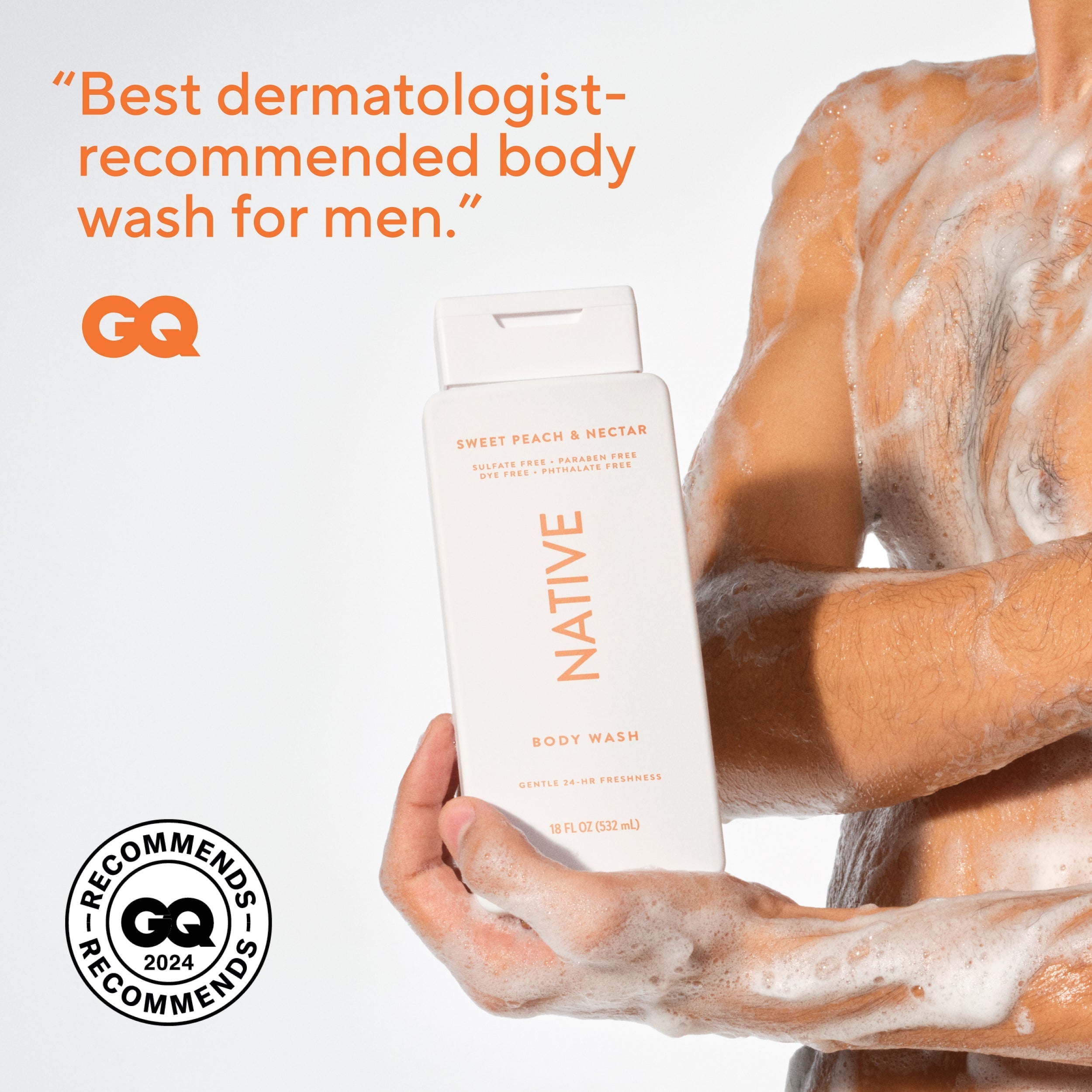 Body Wash - Sweet Peach & Nectar / Classic / 18oz | Fresh Daily Routine