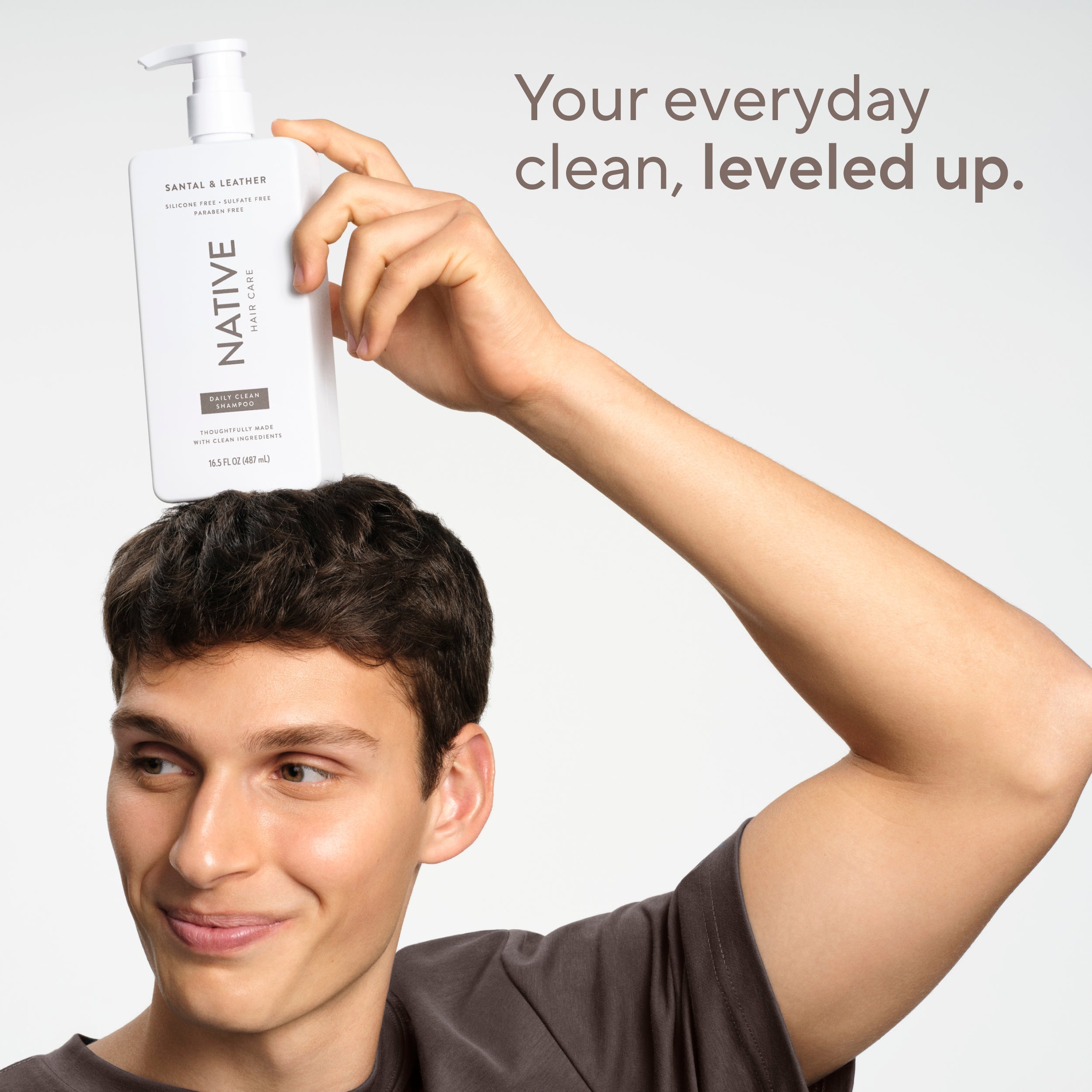 Daily Clean Shampoo - Santal & Leather / Classic / 16.5oz | Fresh Daily Routine