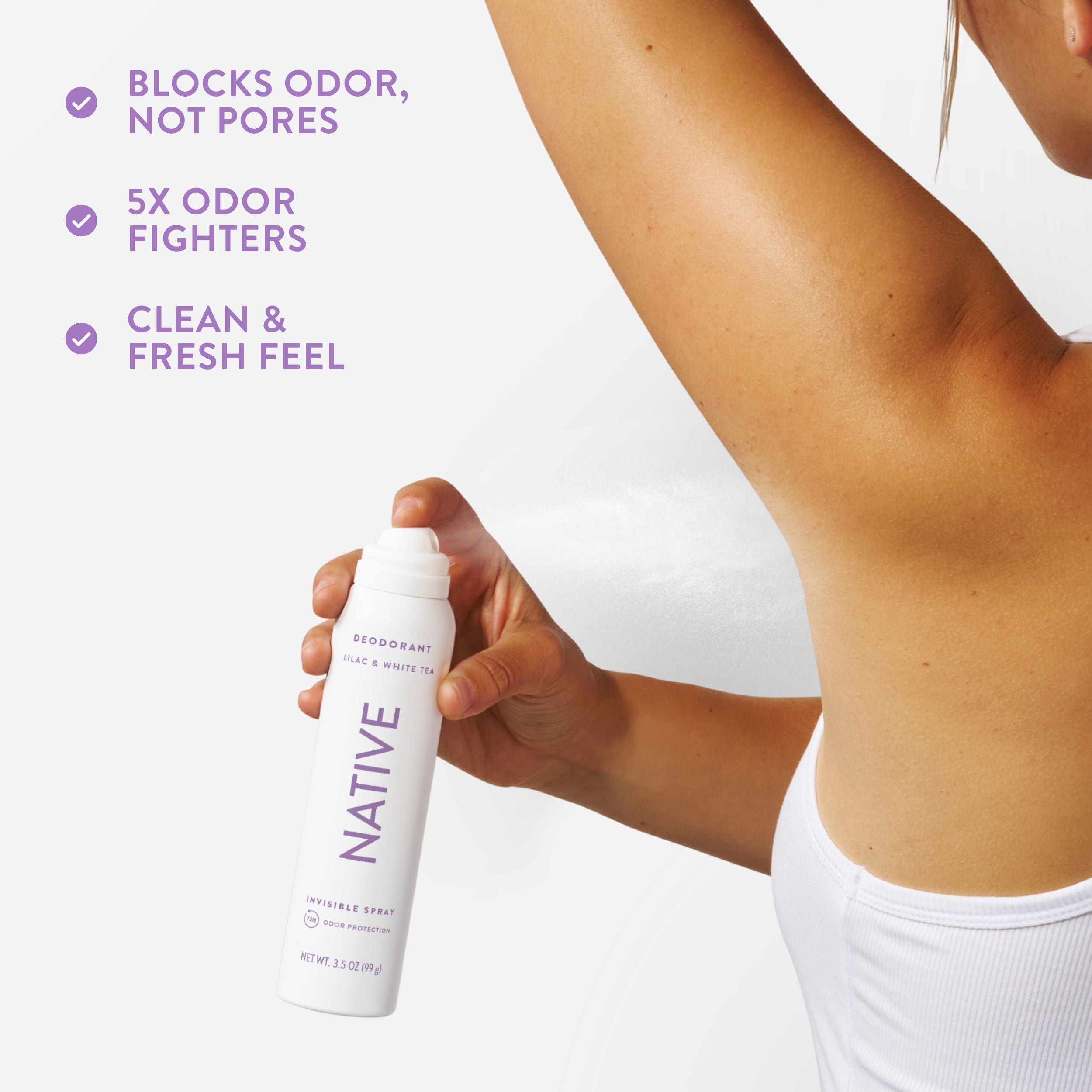 Deodorant Spray - Lilac & White Tea / Classic / 3.5oz | Fresh Daily Routine