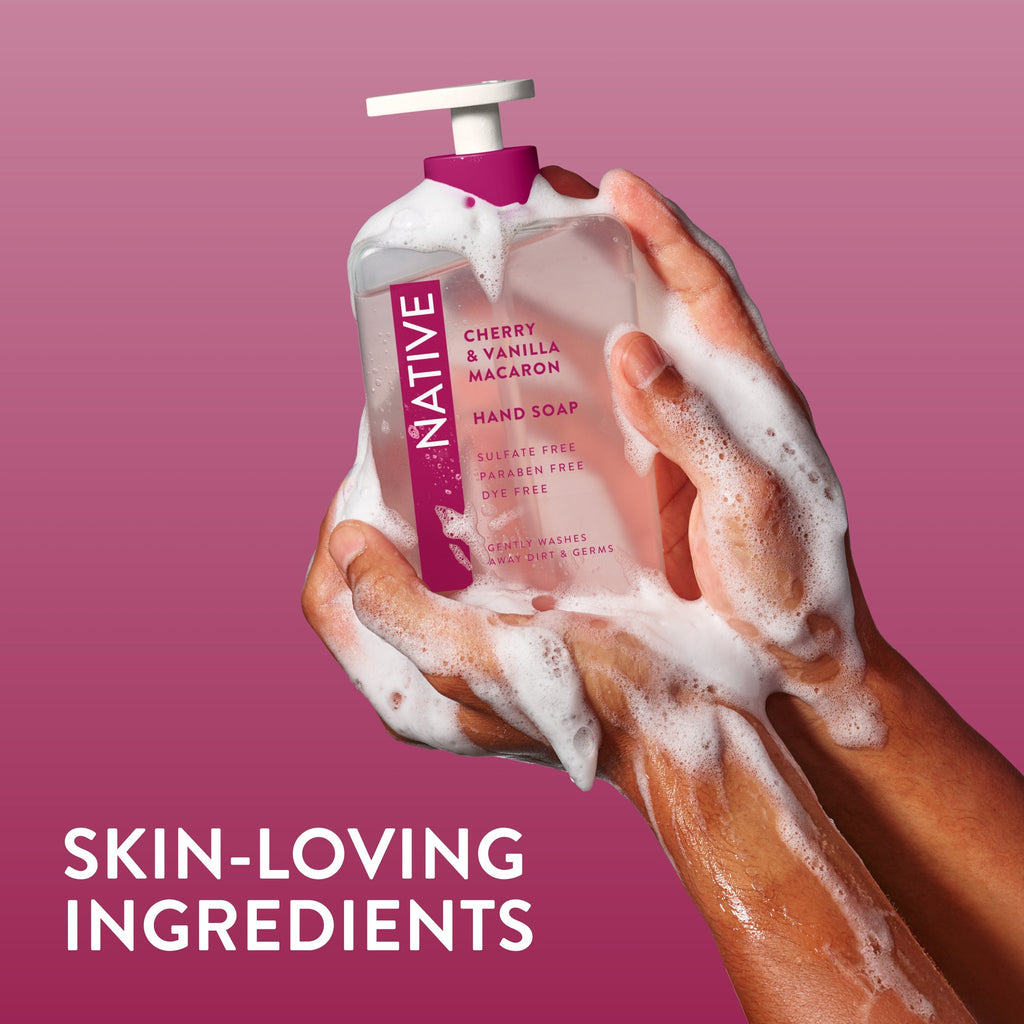 Hand Soap - Cherry & Vanilla Macaron / Classic / 13oz | Fresh Daily Routine