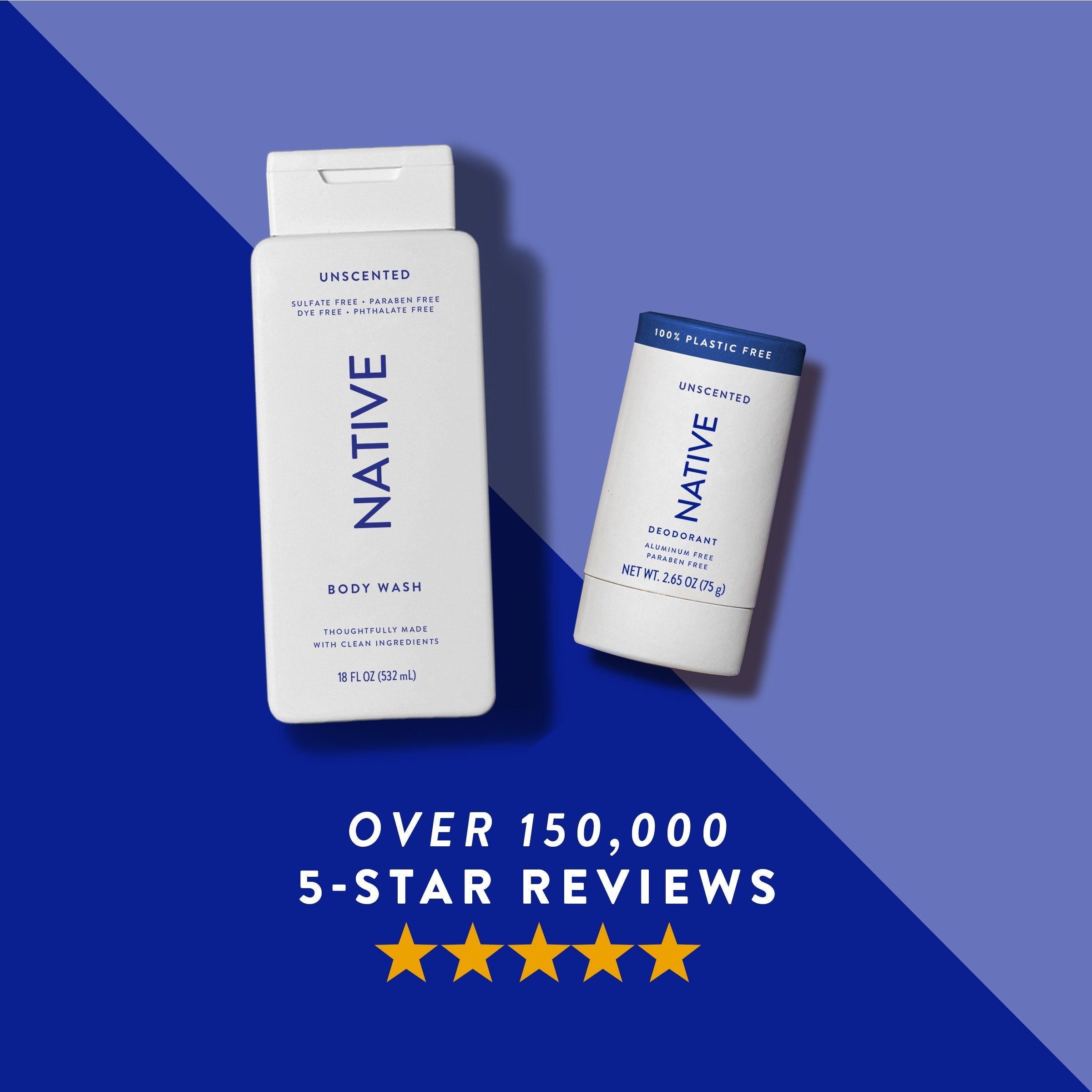 Plastic Free Deodorant Stick - Unscented / Classic / 2.65oz | Fresh Daily Routine