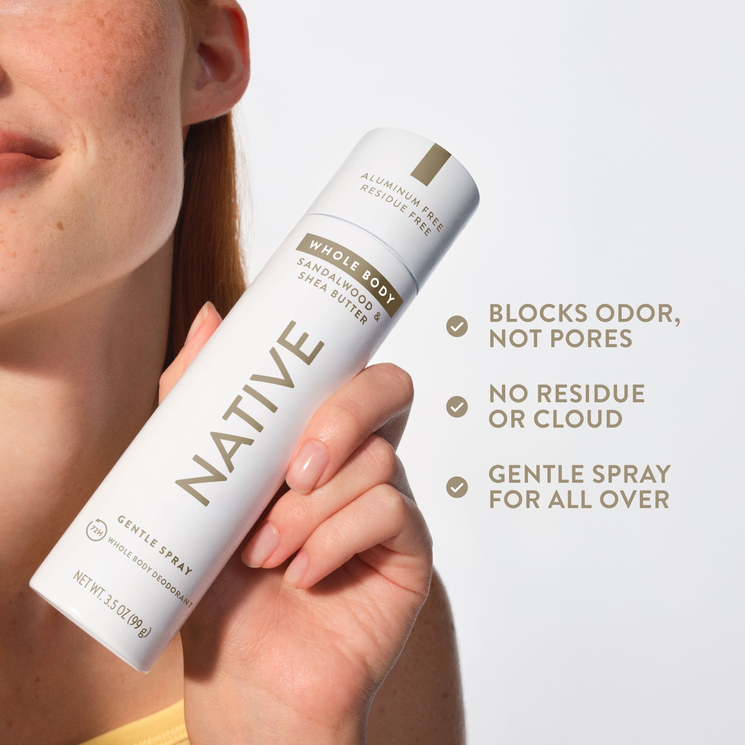 Whole Body Deodorant Spray - Sandalwood & Shea Butter / Classic / 3.5oz | Fresh Daily Routine
