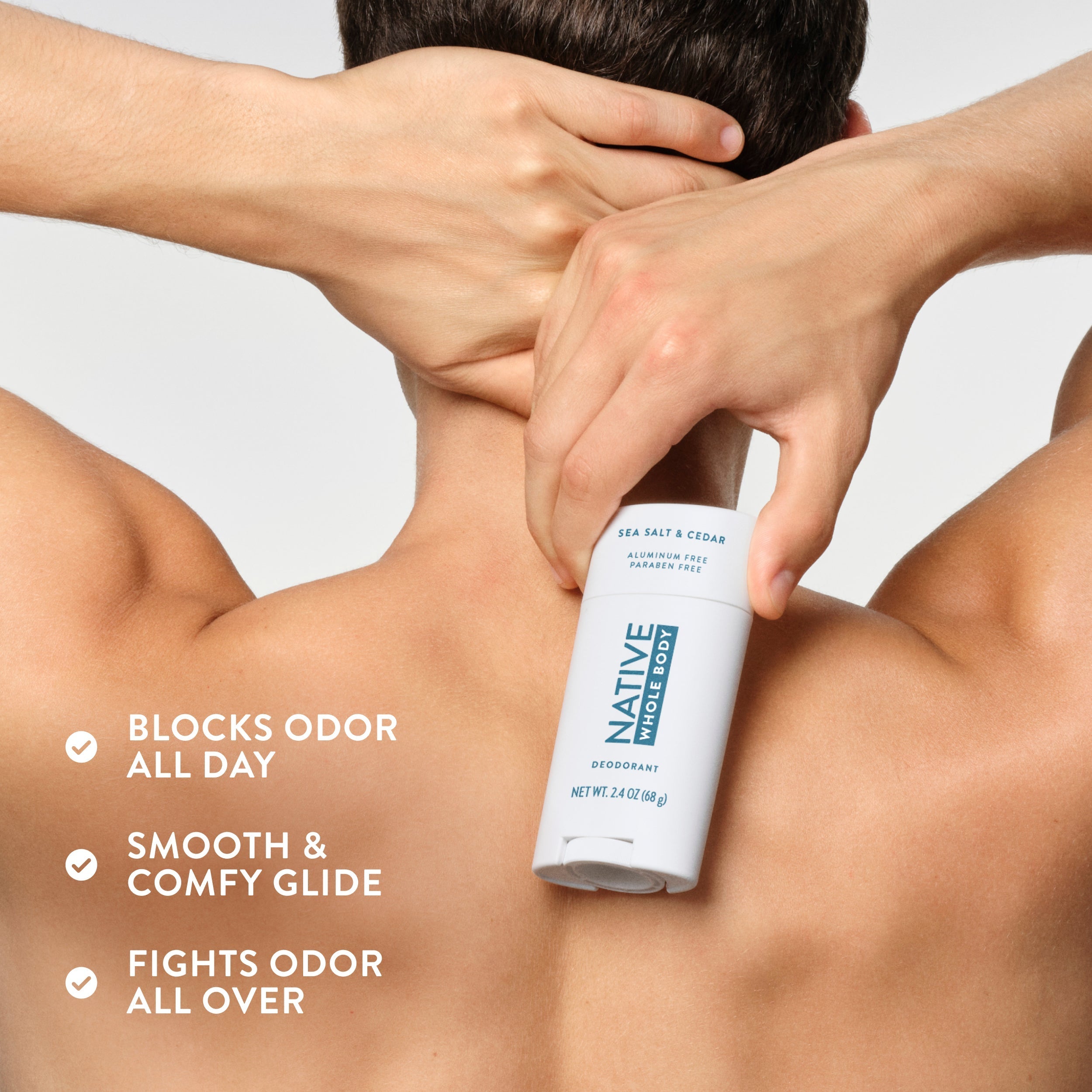 Whole Body Deodorant Stick - Sea Salt & Cedar / Classic / 2.4oz | Fresh Daily Routine