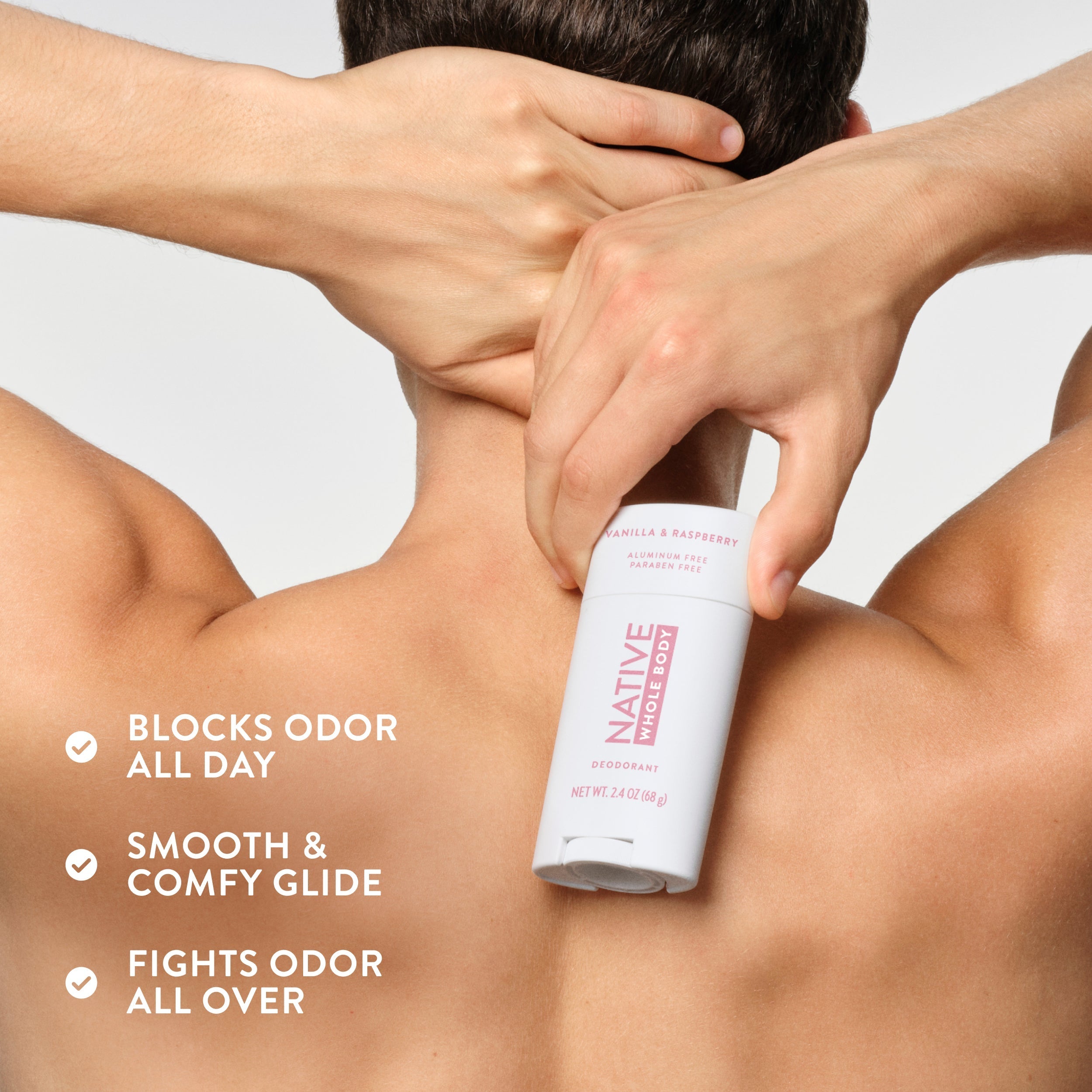 Whole Body Deodorant Stick - Vanilla & Raspberry / Classic / 2.4oz | Fresh Daily Routine