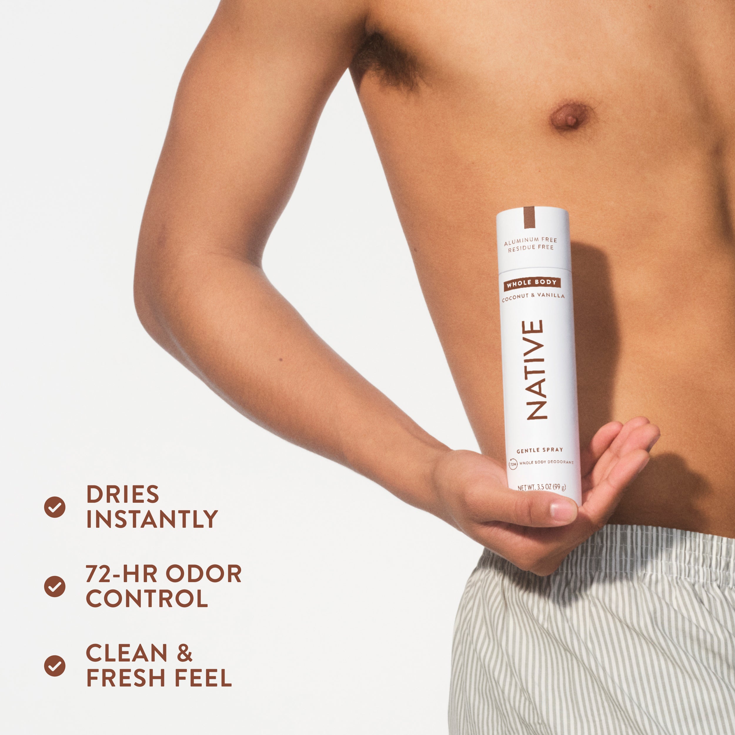 Whole Body Deodorant Spray - Coconut & Vanilla / Classic / 3.5oz | Fresh Daily Routine