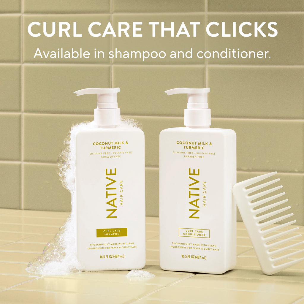 Curl Care Shampoo - Coconut Milk & Turmeric / Classic / 16.5oz | Fresh Daily Routine