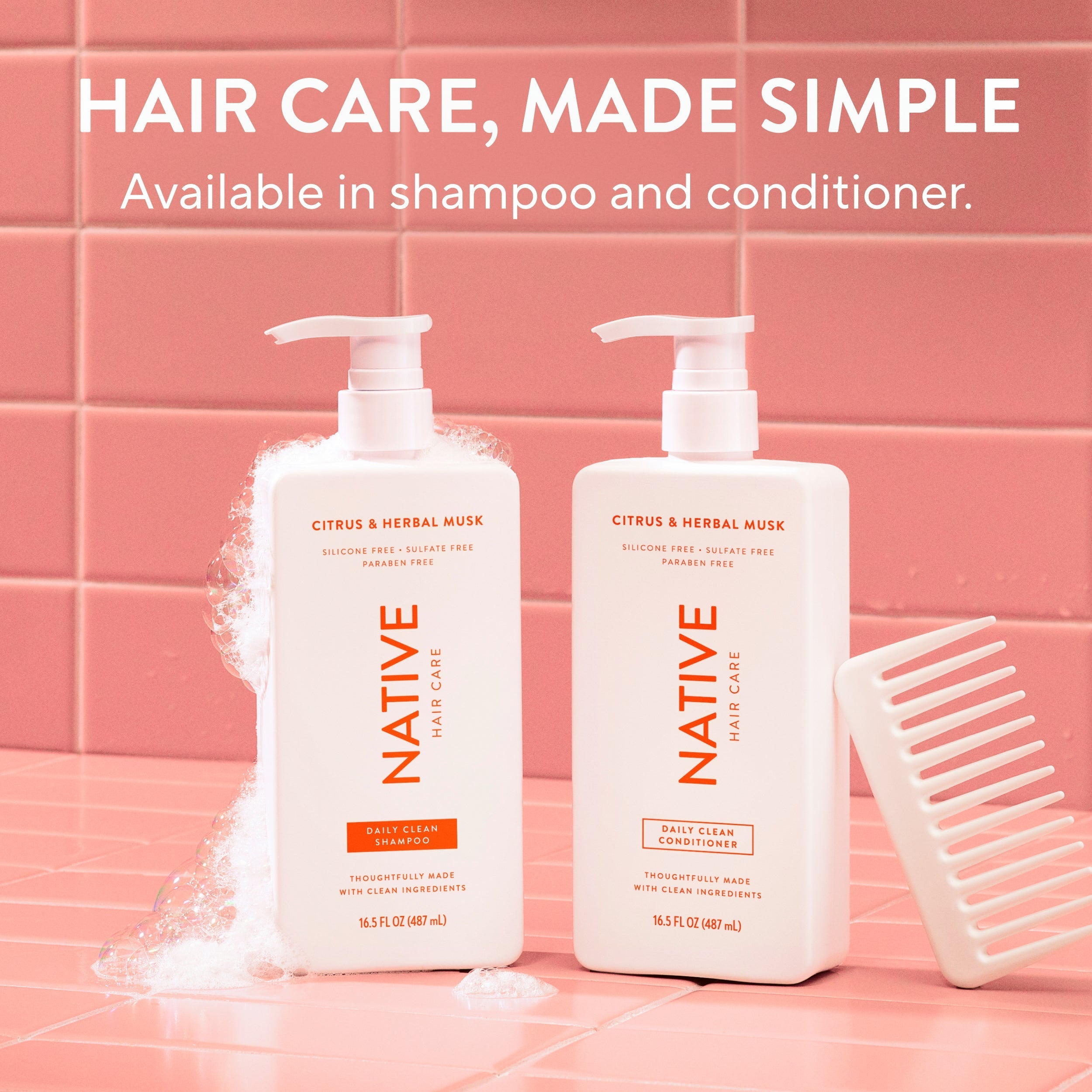 Daily Clean Shampoo - Citrus & Herbal Musk / Classic / 16.5oz | Fresh Daily Routine