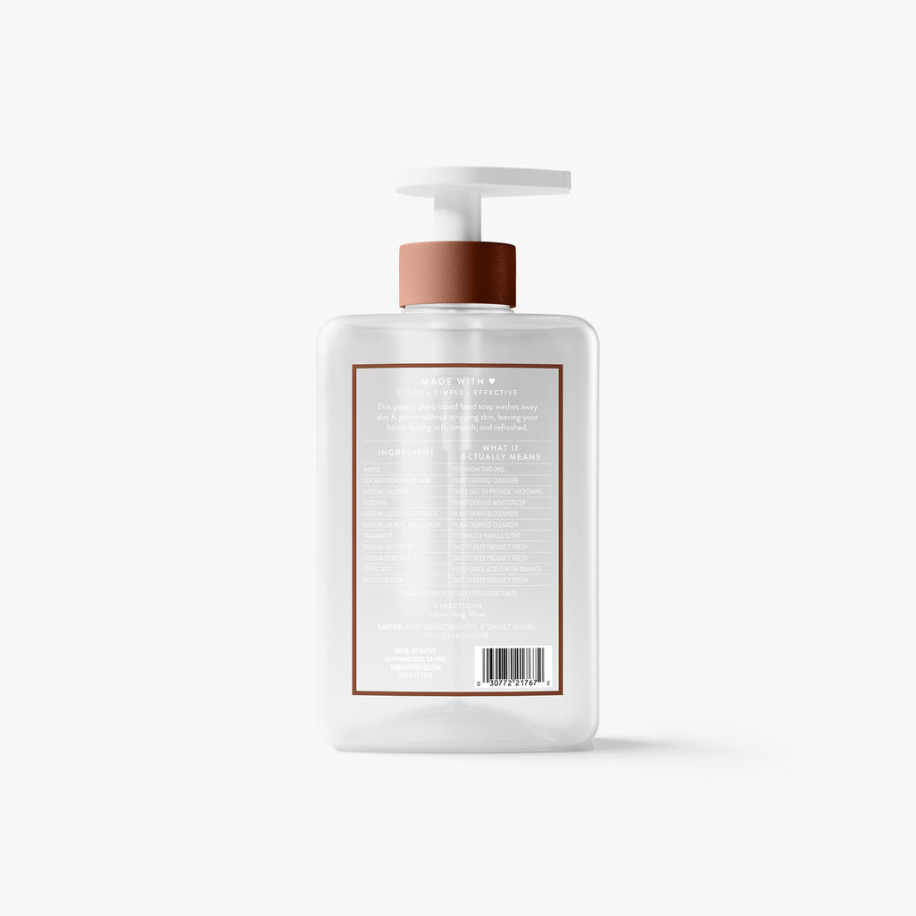 Hand Soap - Coconut & Vanilla / Classic / 13oz | Fresh Daily Routine