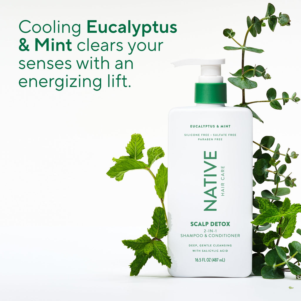 Scalp Detox 2-in-1 Shampoo & Conditioner - Eucalyptus & Mint / Classic / 16.5oz | Fresh Daily Routine