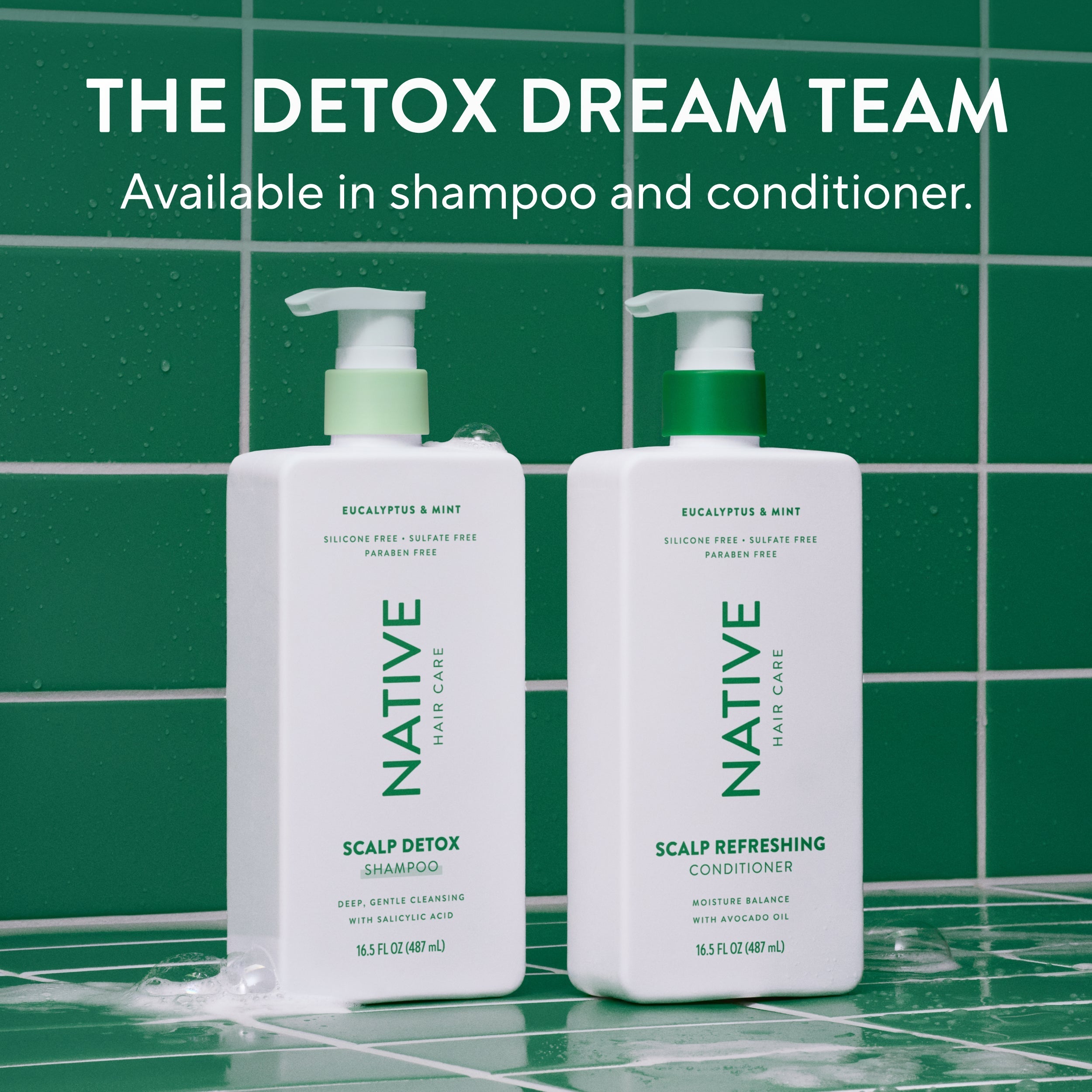 Scalp Detox Shampoo - Eucalyptus & Mint / Classic / 16.5oz | Fresh Daily Routine
