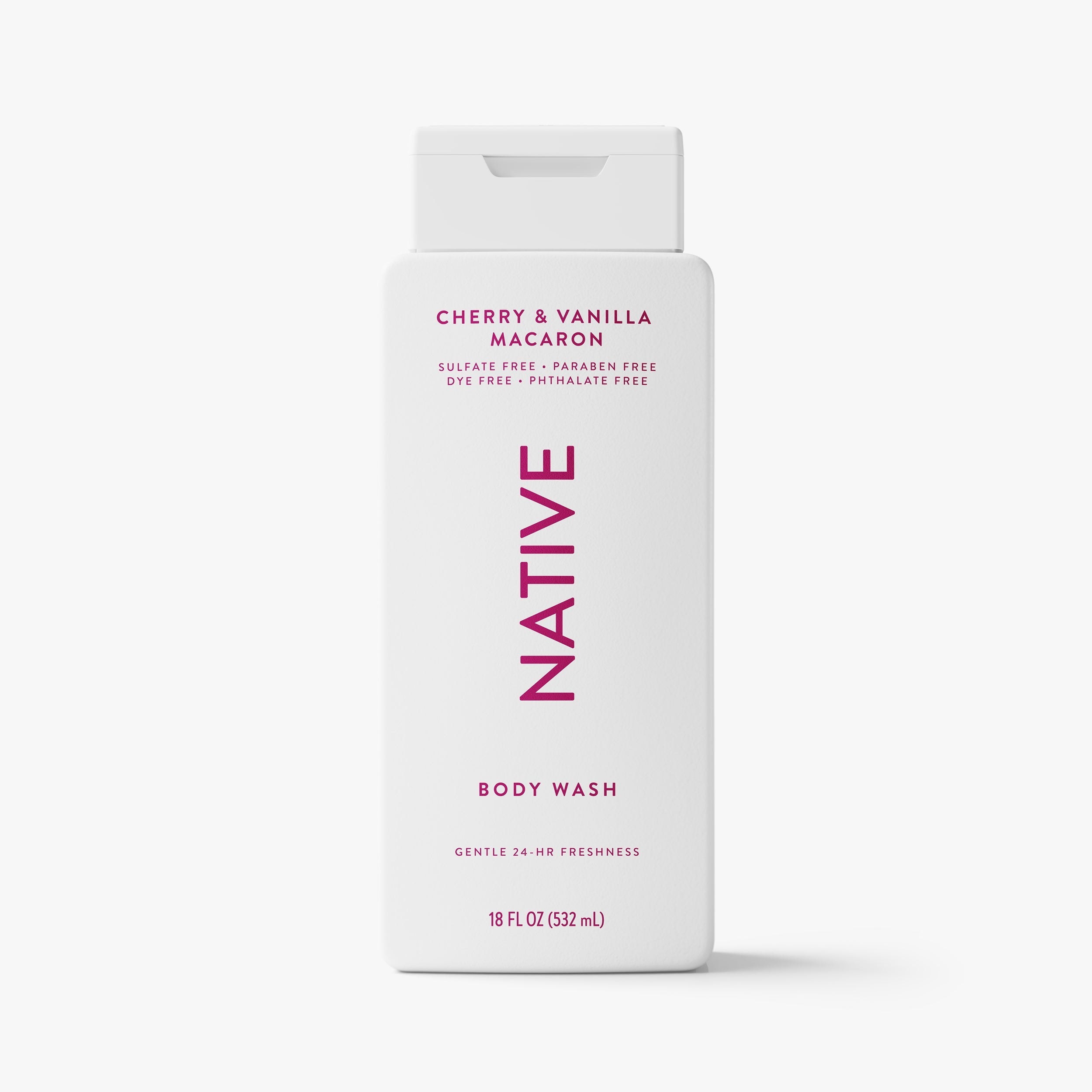 Body Wash - Cherry & Vanilla Macaron / Classic / 18oz | Fresh Daily Routine