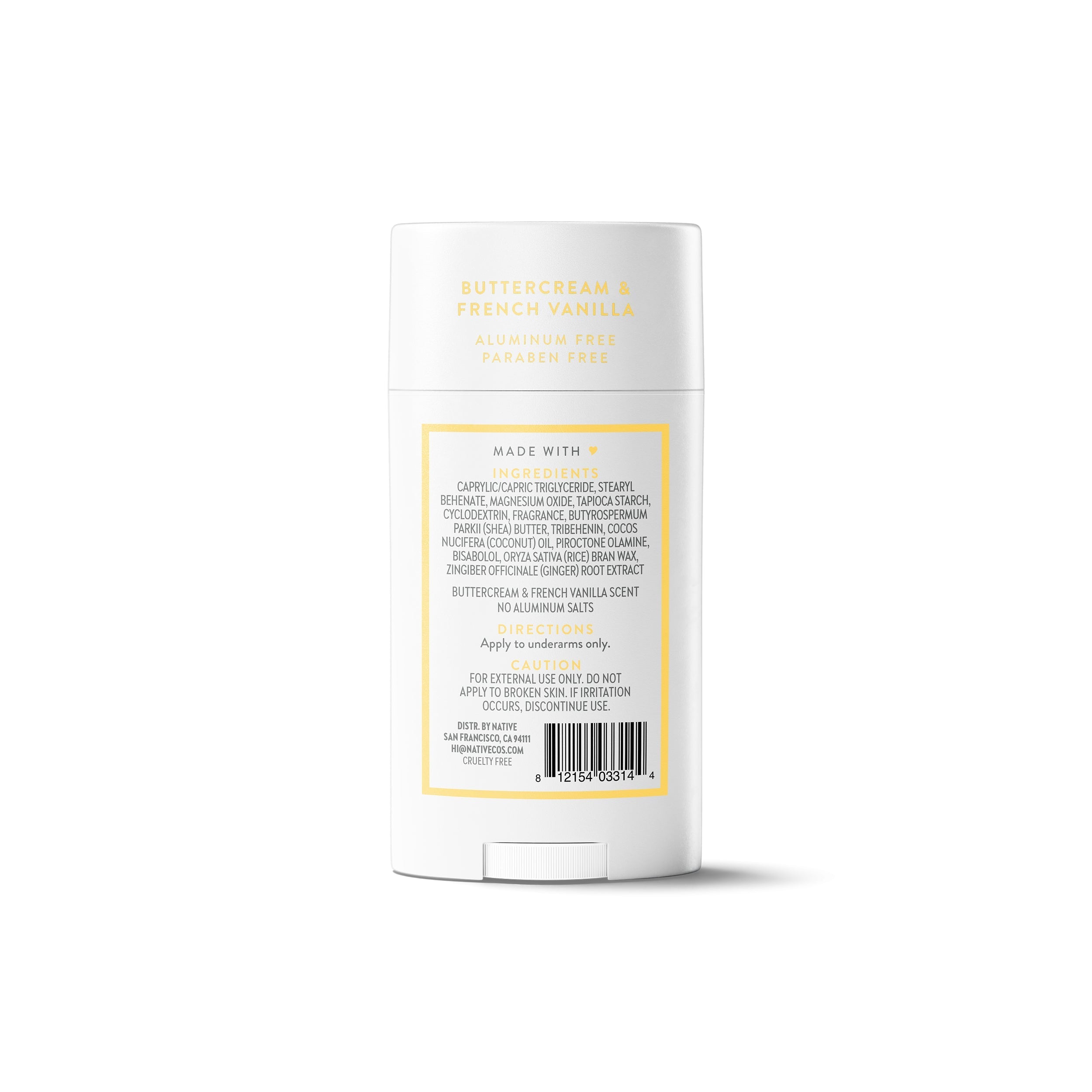 Deodorant Stick - Buttercream & French Vanilla / Classic / 2.65oz | Fresh Routine Favorite