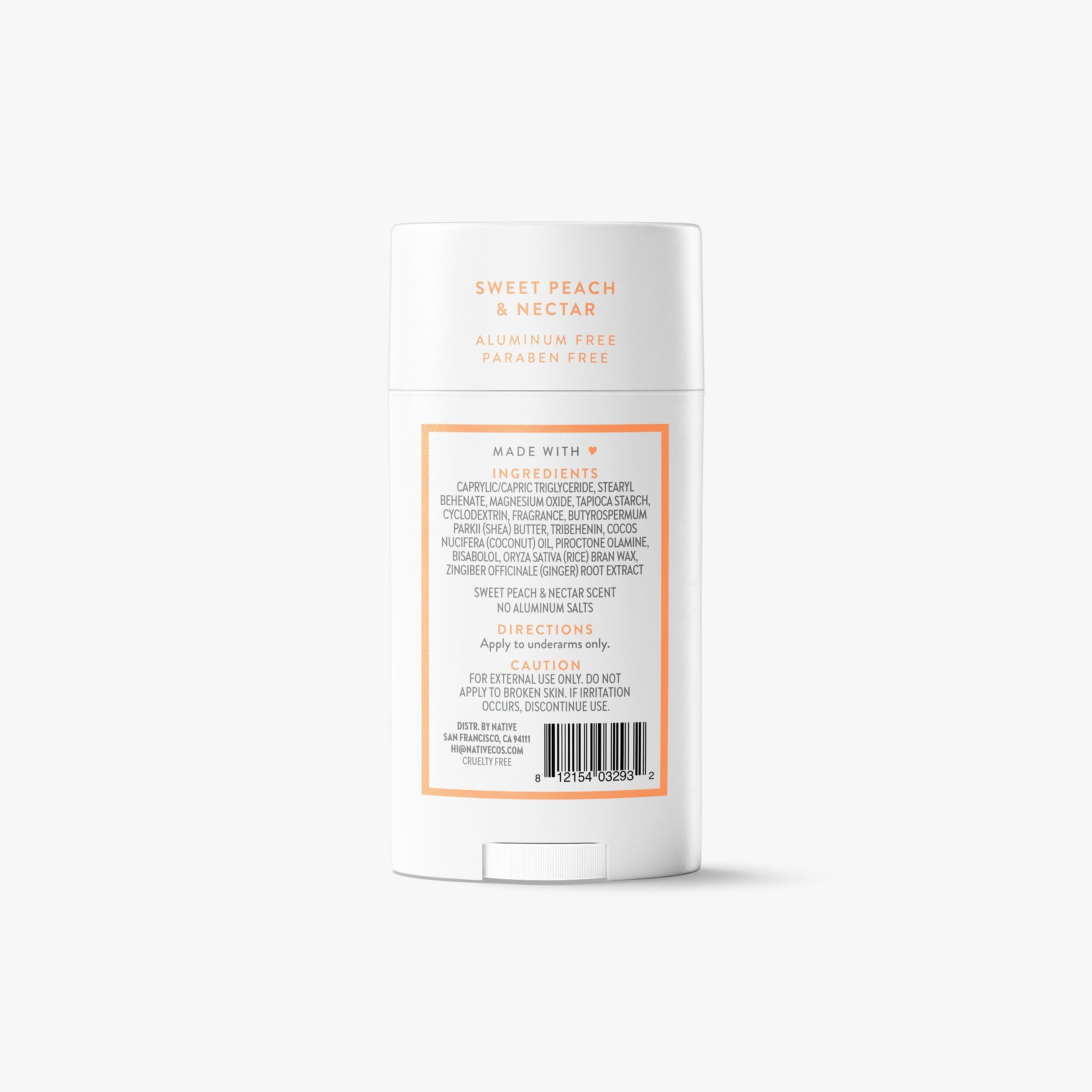 Deodorant Stick - Sweet Peach & Nectar / Classic / 2.65oz | Fresh Daily Routine