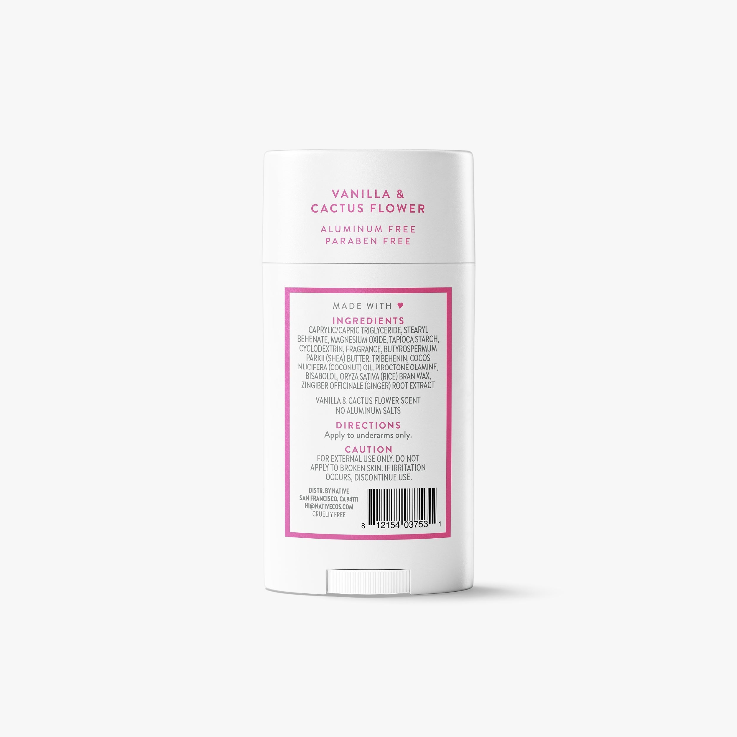 Deodorant Stick - Vanilla & Cactus Flower / Classic / 2.65oz | Fresh Daily Routine