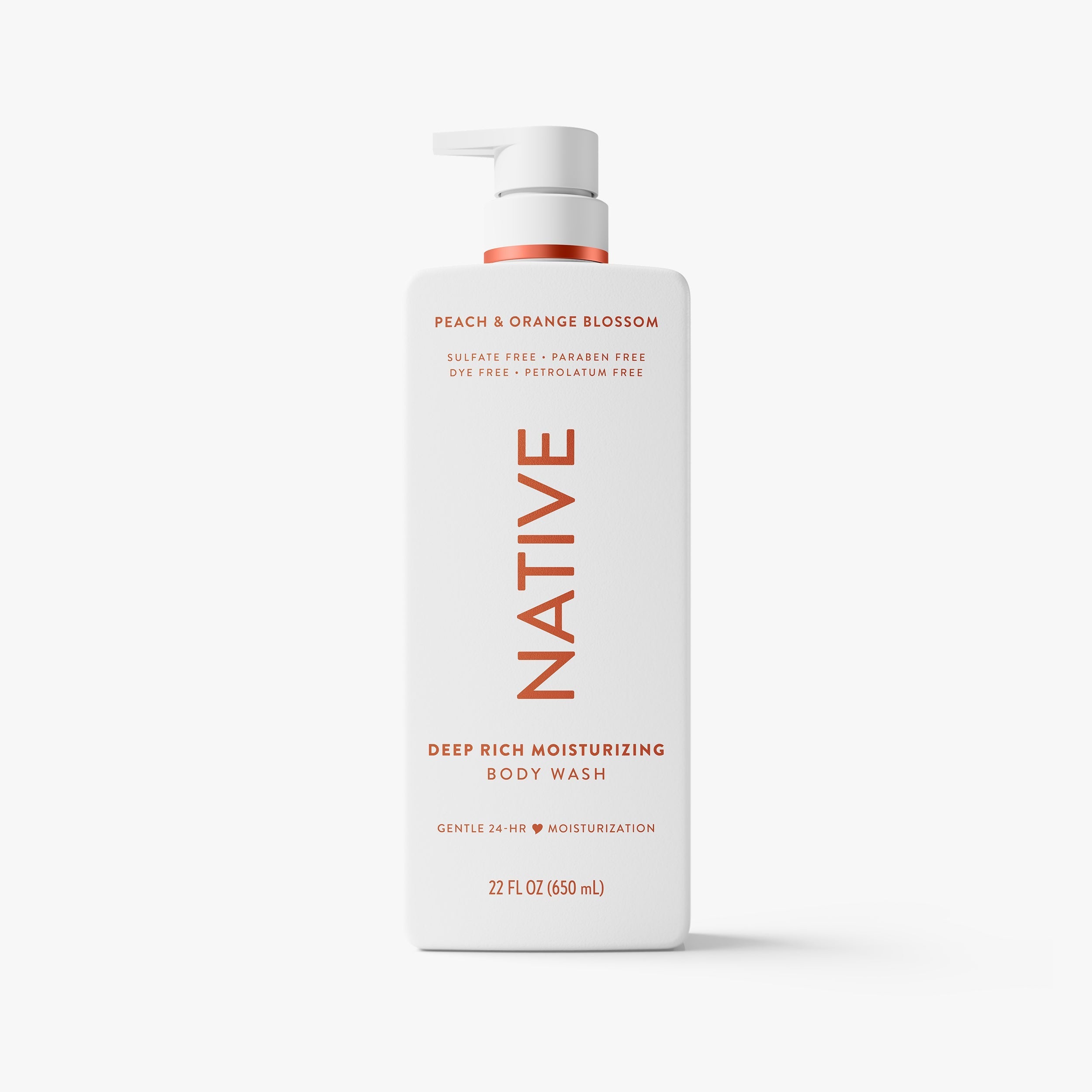 Moisturizing Body Wash - Peach & Orange Blossom / Classic / 22oz | Fresh Daily Routine