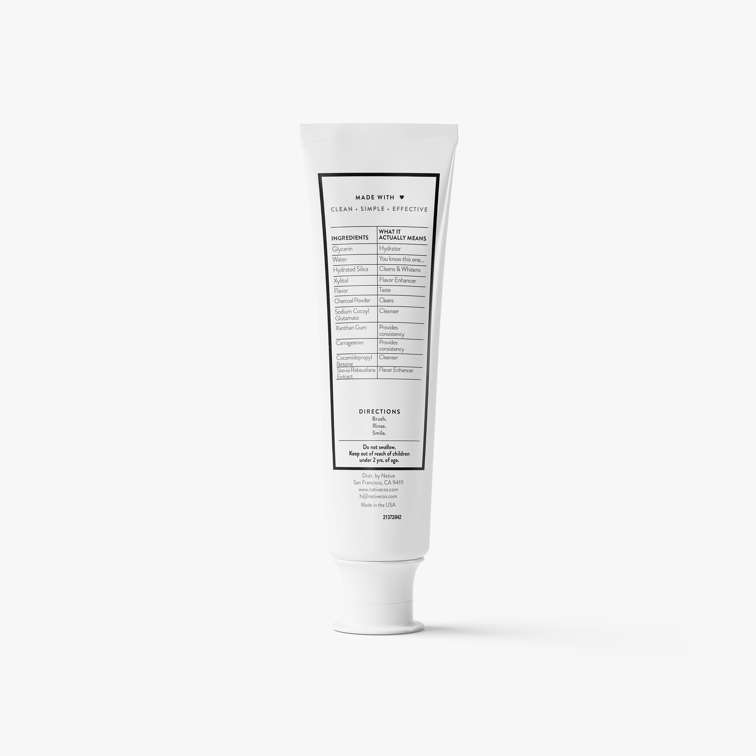 Toothpaste - Charcoal & Mint / Classic / 4.1oz | Fresh Daily Routine