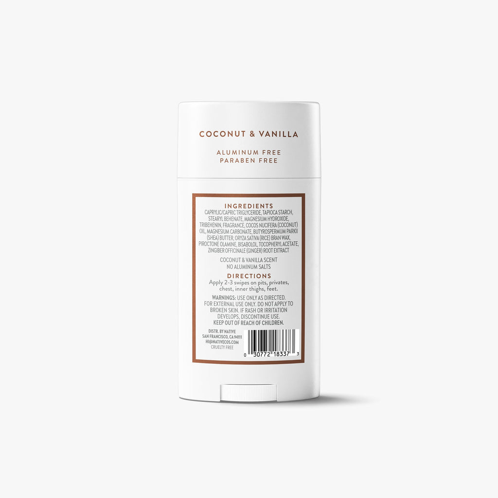 Whole Body Deodorant Stick - Coconut & Vanilla / Classic / 2.4oz | Fresh Daily Routine
