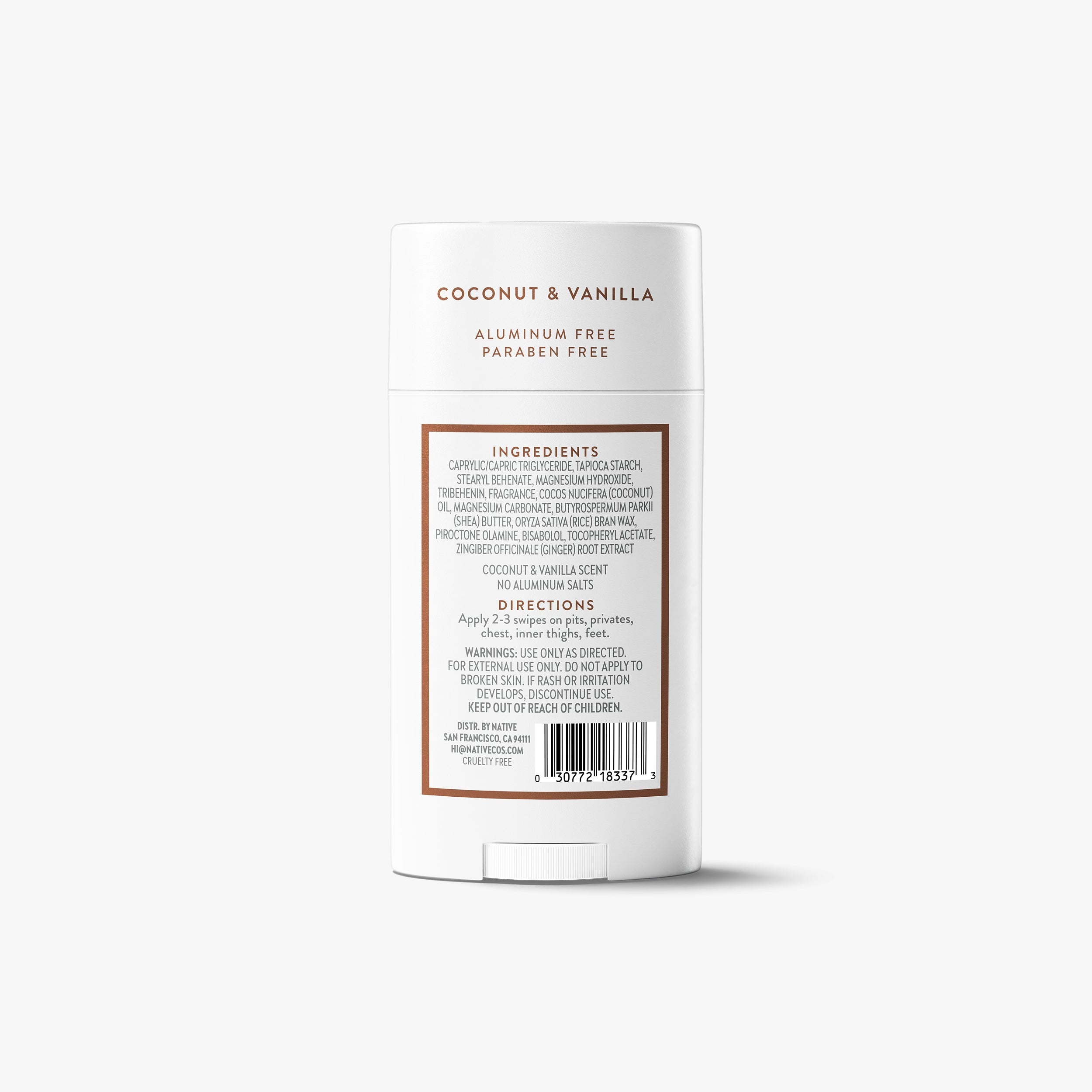 Whole Body Deodorant Stick - Coconut & Vanilla / Classic / 2.4oz | Fresh Daily Routine