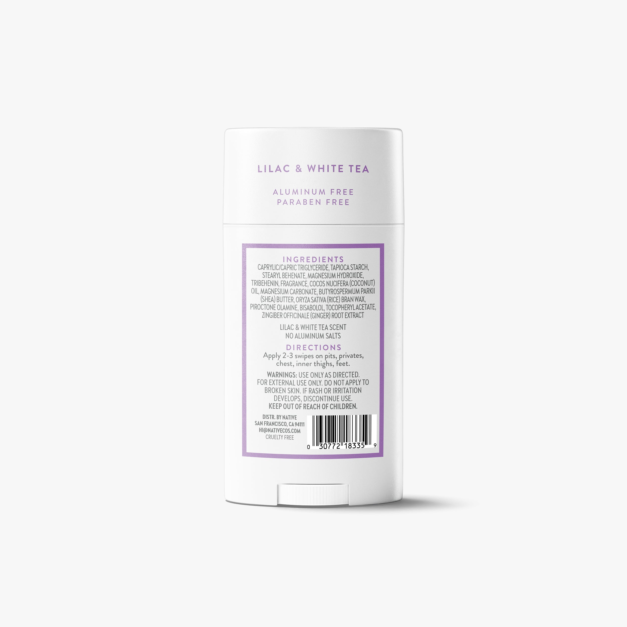 Whole Body Deodorant Stick - Lilac & White Tea / Classic / 2.4oz | Fresh Daily Routine