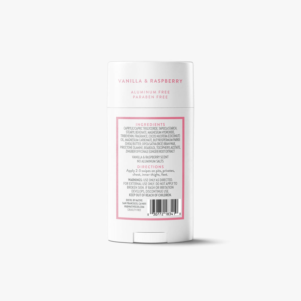 Whole Body Deodorant Stick - Vanilla & Raspberry / Classic / 2.4oz | Fresh Daily Routine