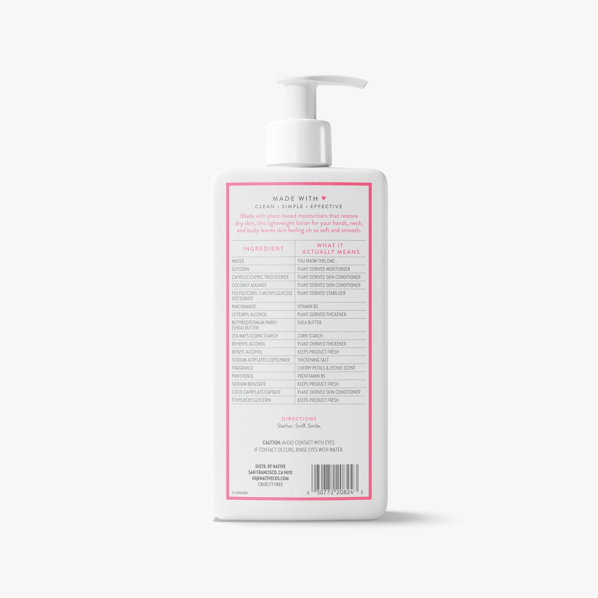 Body Lotion - Cherry Petals & Lychee / Classic / 16.5oz | Fresh Daily Routine