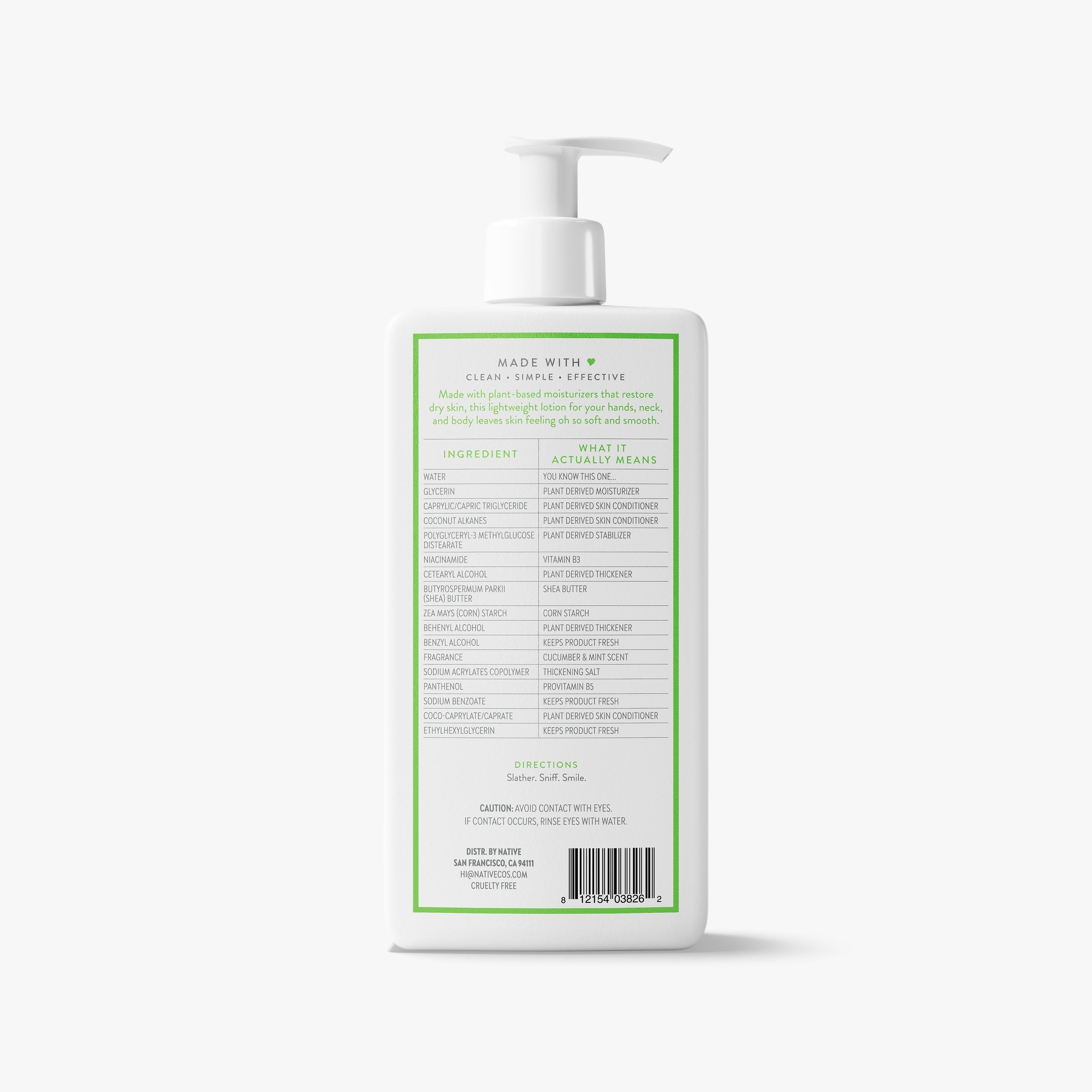 Body Lotion - Cucumber & Mint / Classic / 16.5oz | Fresh Daily Routine