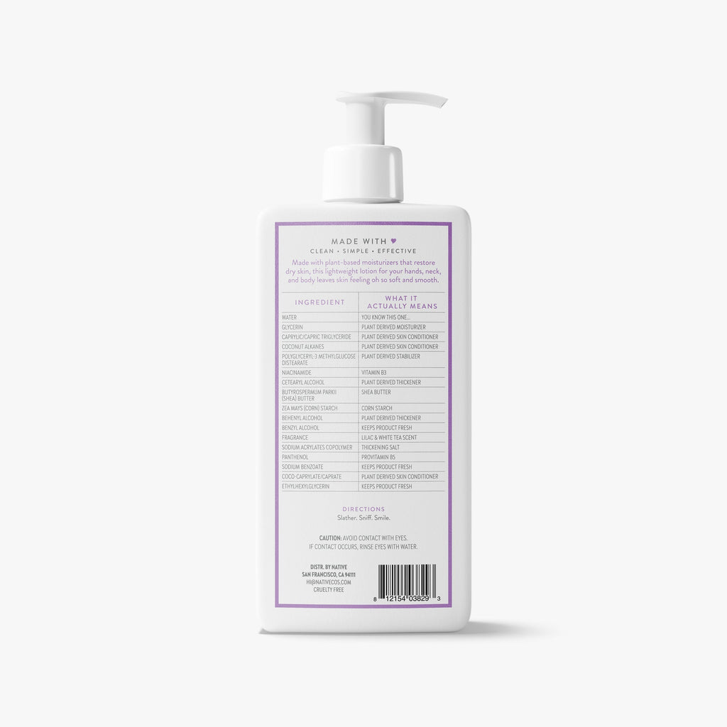 Body Lotion - Lilac & White Tea / Classic / 16.5oz | Fresh Daily Routine