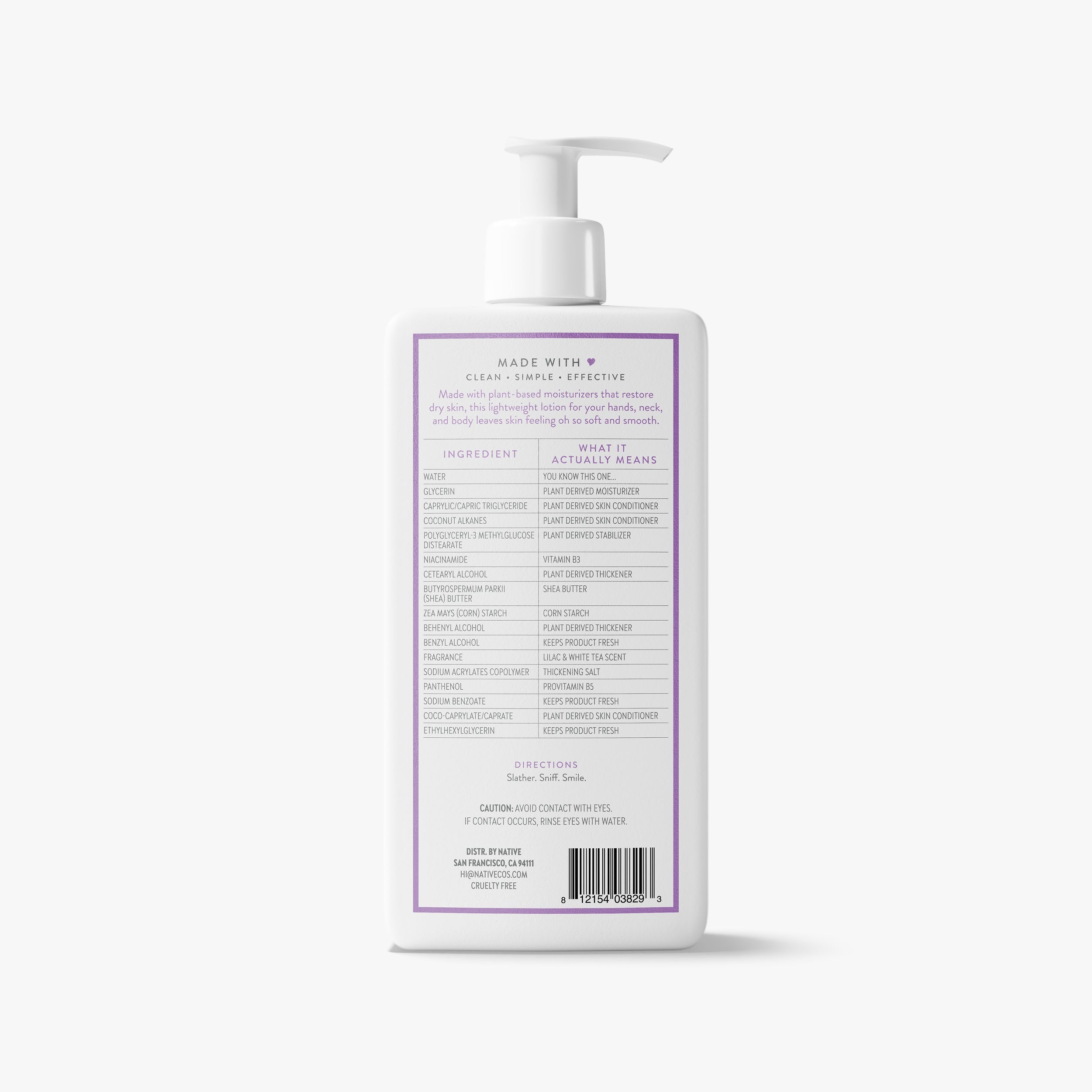 Body Lotion - Lilac & White Tea / Classic / 16.5oz | Fresh Daily Routine
