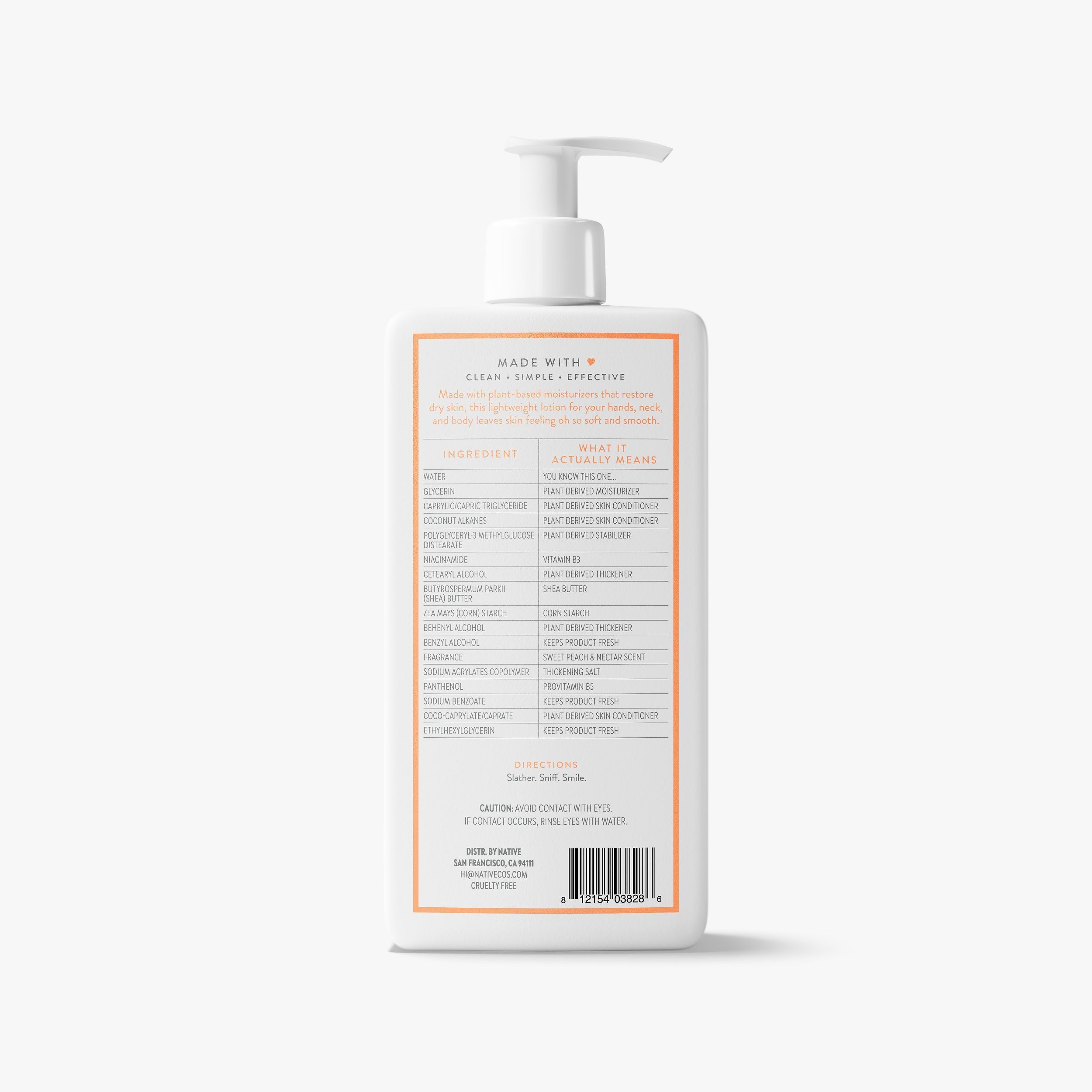 Body Lotion - Sweet Peach & Nectar / Classic / 16.5oz | Fresh Daily Routine