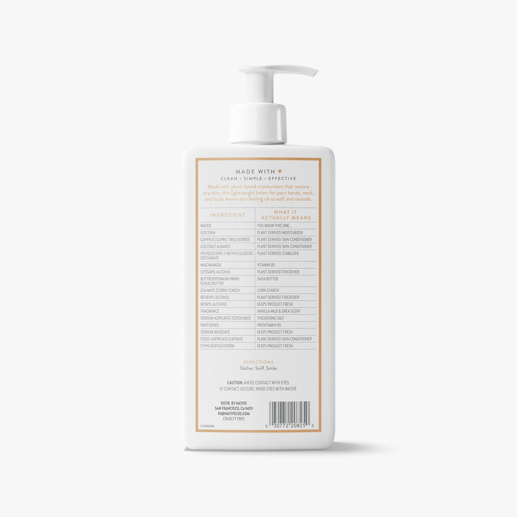 Body Lotion - Vanilla Milk & Shea / Classic / 16.5oz | Fresh Daily Routine