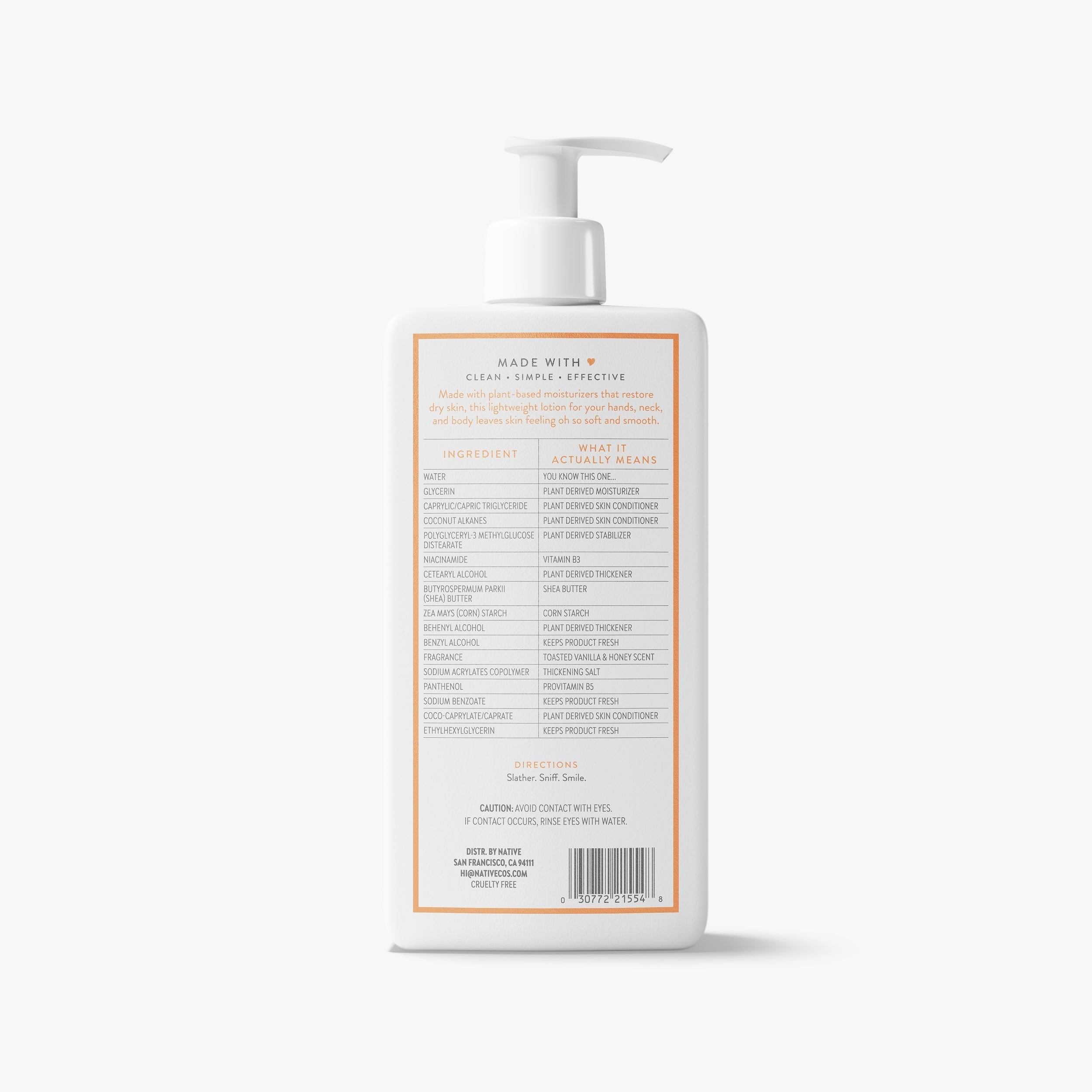 Body Lotion - Toasted Vanilla & Honey / Classic / 16.5oz | Fresh Daily Routine