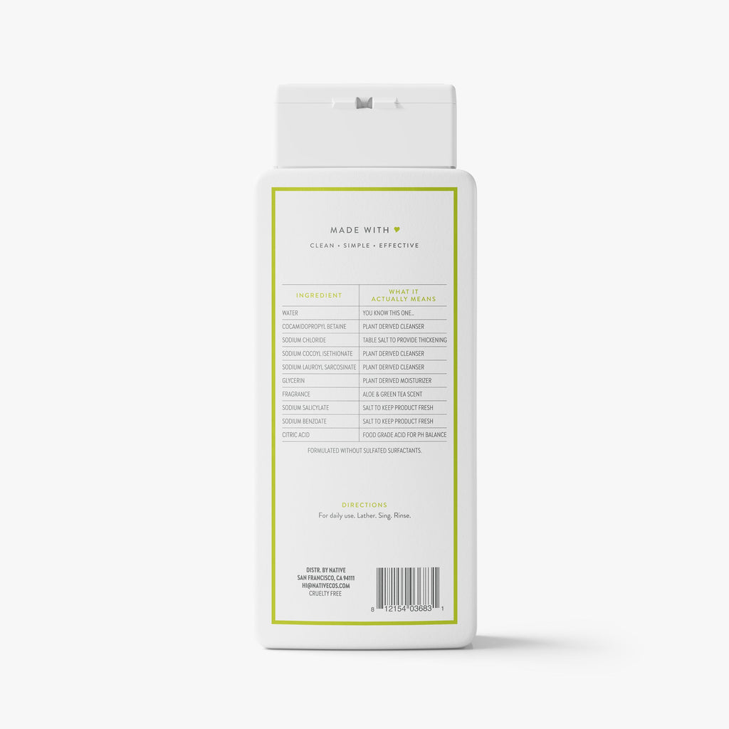 Body Wash - Aloe & Green Tea / Classic / 18oz | Fresh Daily Routine